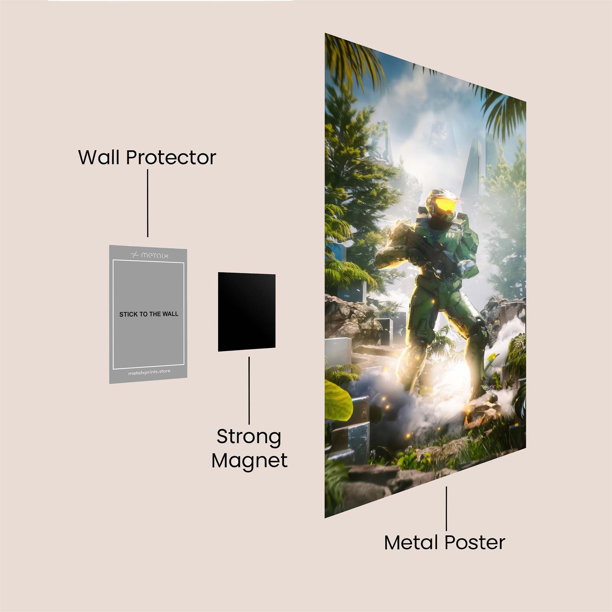 Mermaid Serenity Safe Wall Magnetic / M