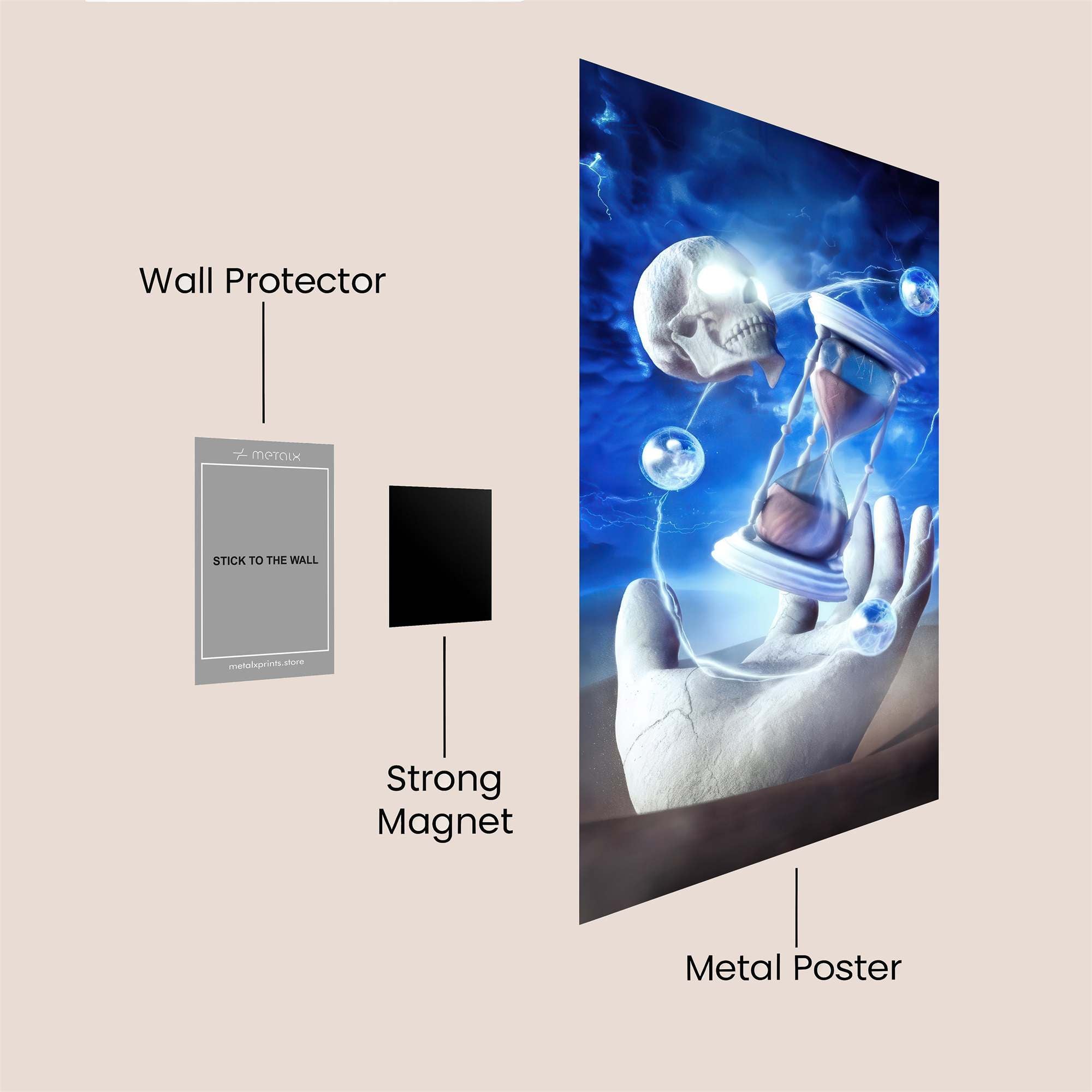 Neon Solitude Safe Wall Magnetic / M