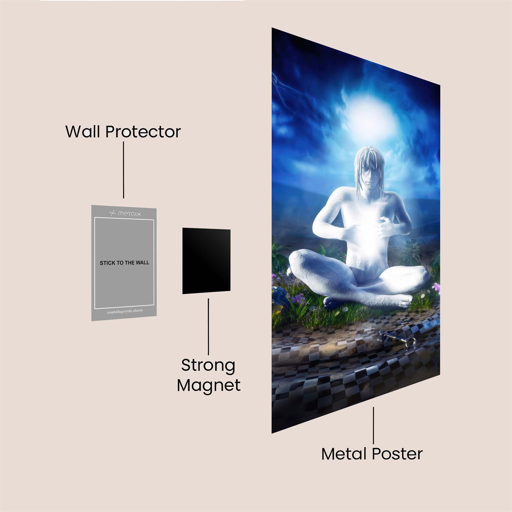 Sunset Solitude Safe Wall Magnetic / M
