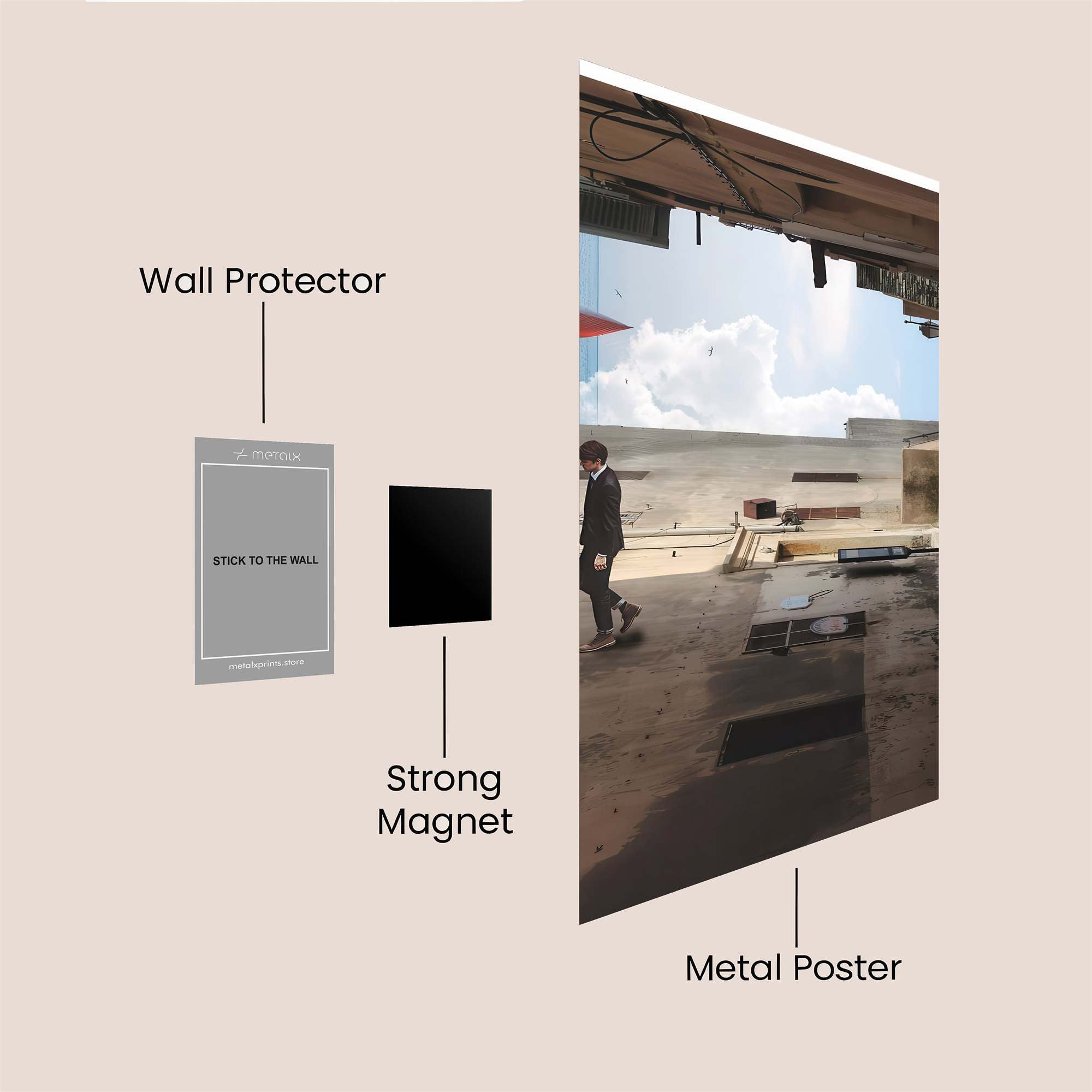 Rebel Whisper Safe Wall Magnetic / M