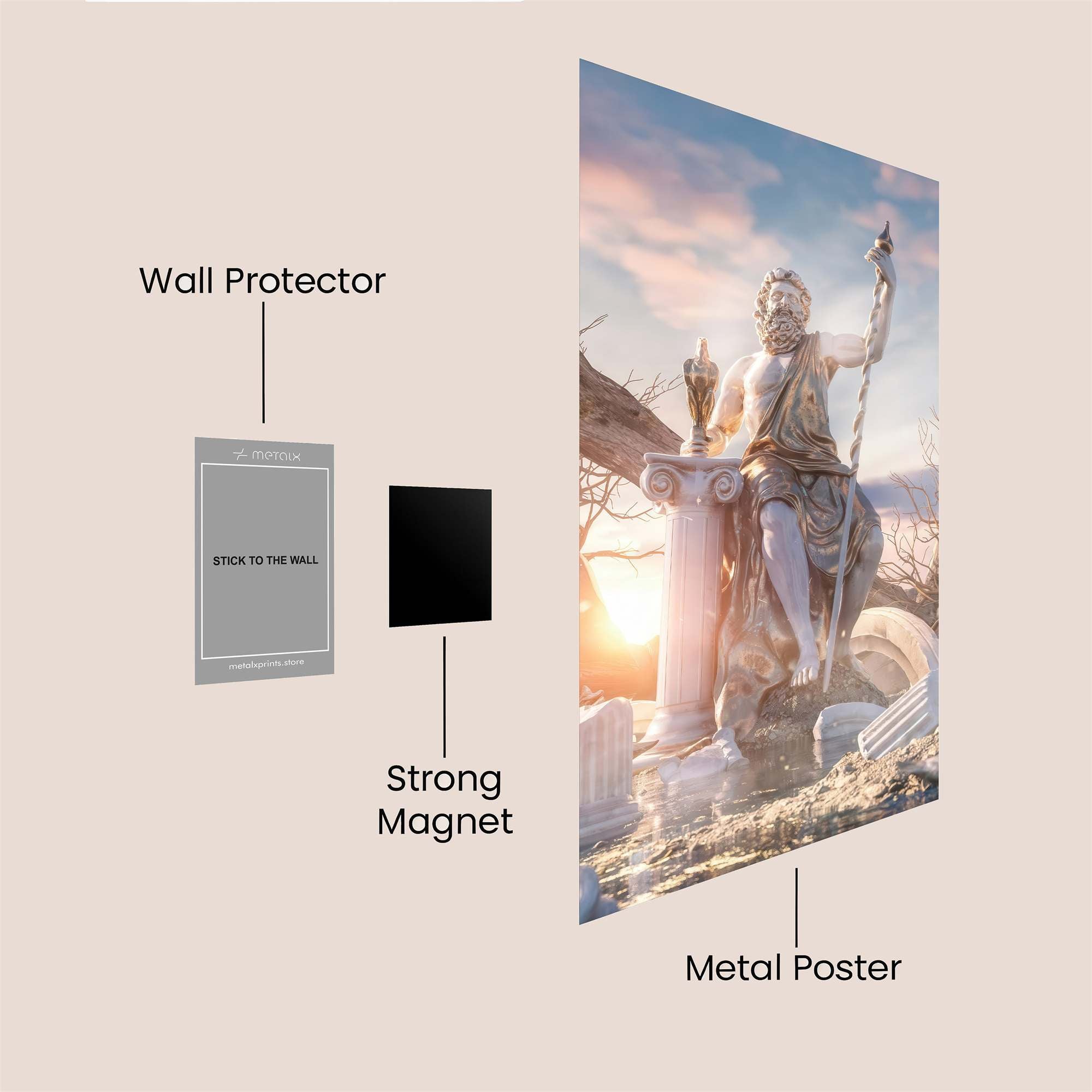 Sunset Serenity Safe Wall Magnetic / M