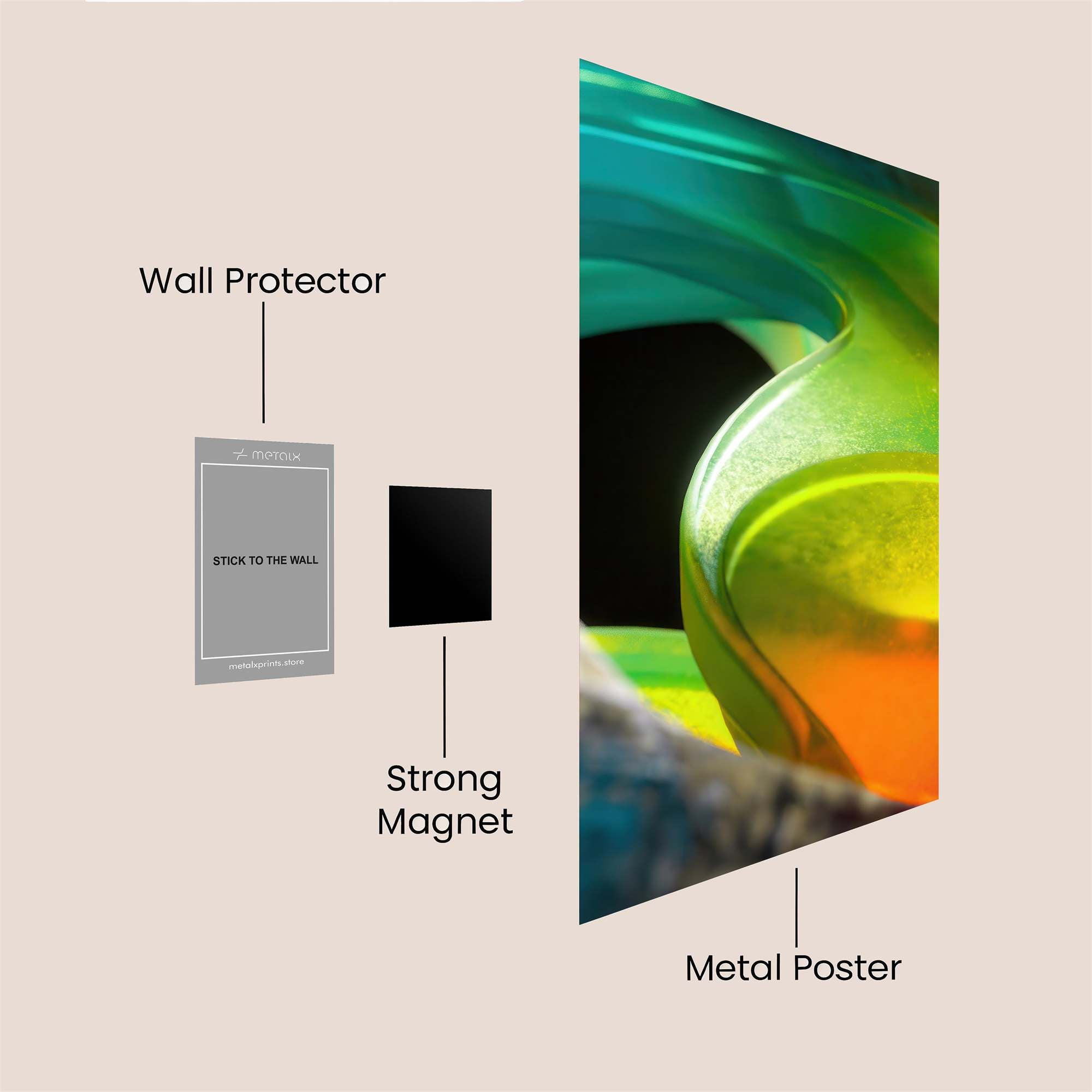 Cyberpunk Wanderer Safe Wall Magnetic / M