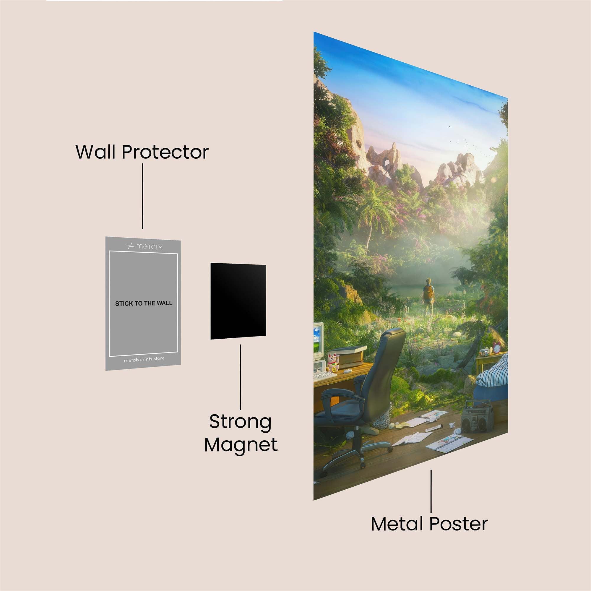 Mystic Blaze Safe Wall Magnetic / M