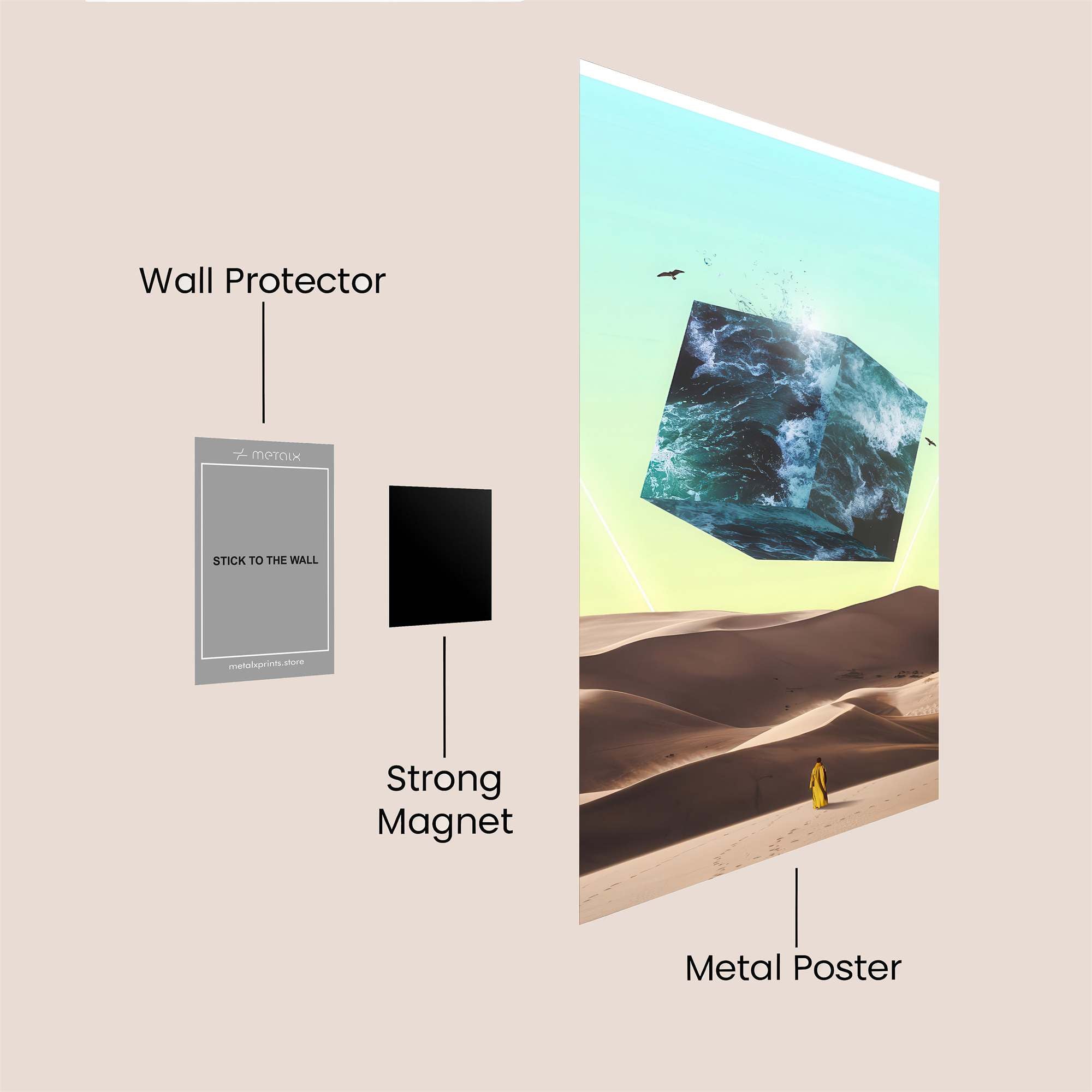 Astronaut Dream Safe Wall Magnetic / M