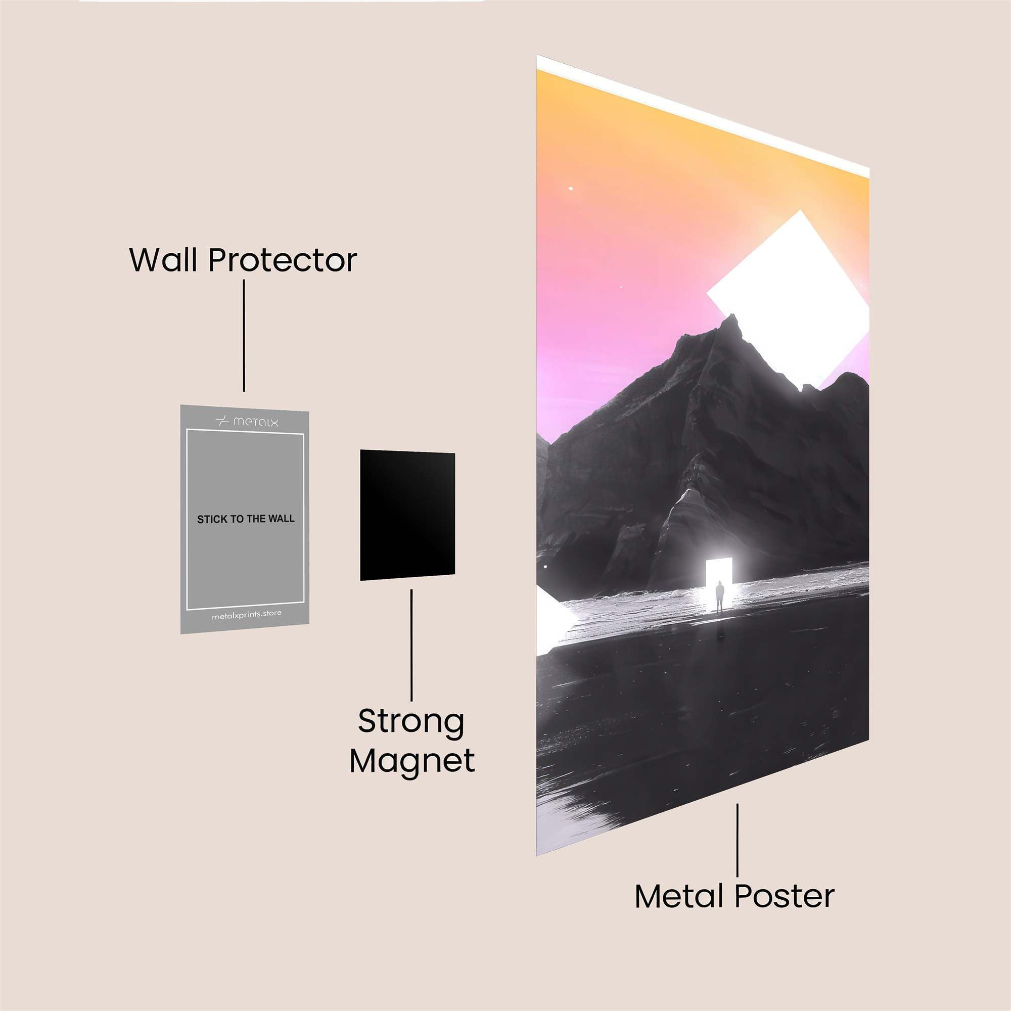 City Twilight Safe Wall Magnetic / M
