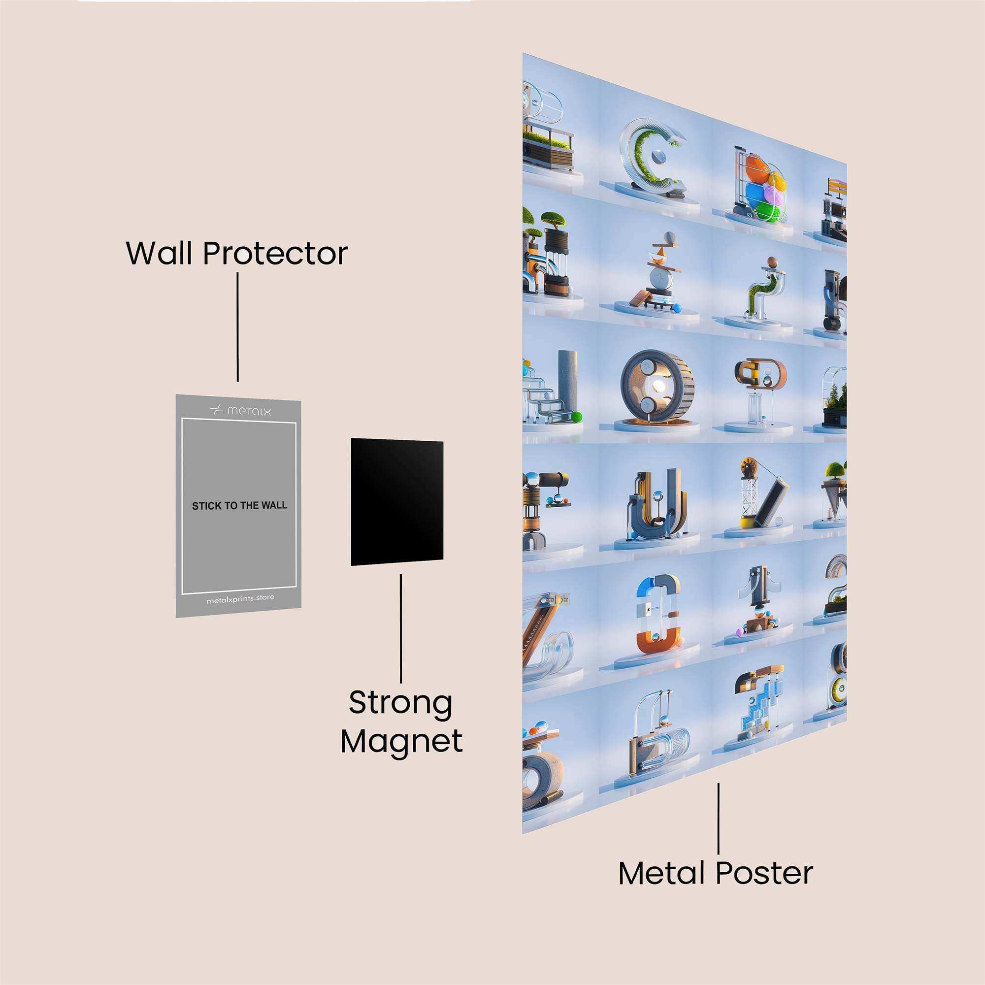 Master Serene Safe Wall Magnetic / M