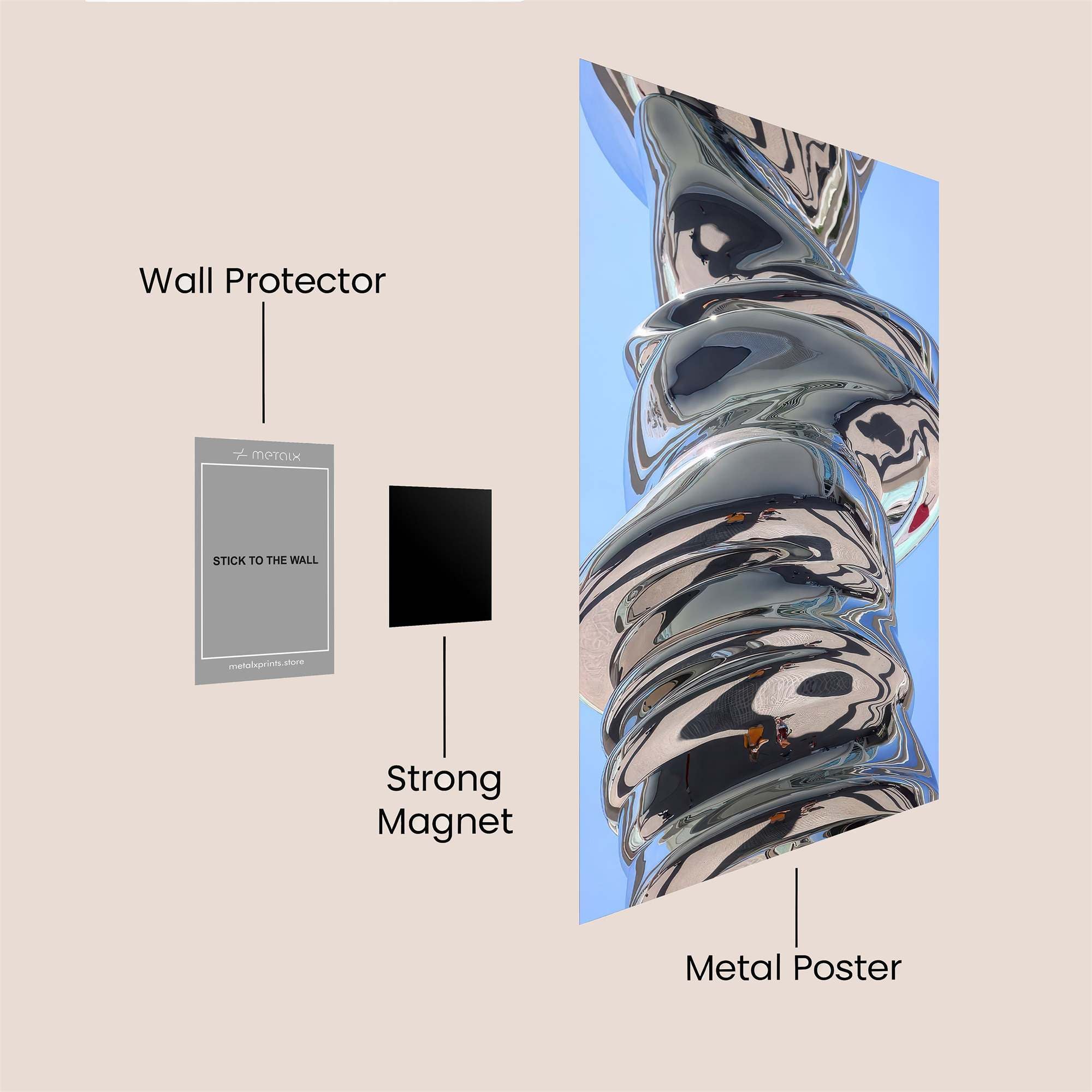Rainy Solitude Safe Wall Magnetic / M