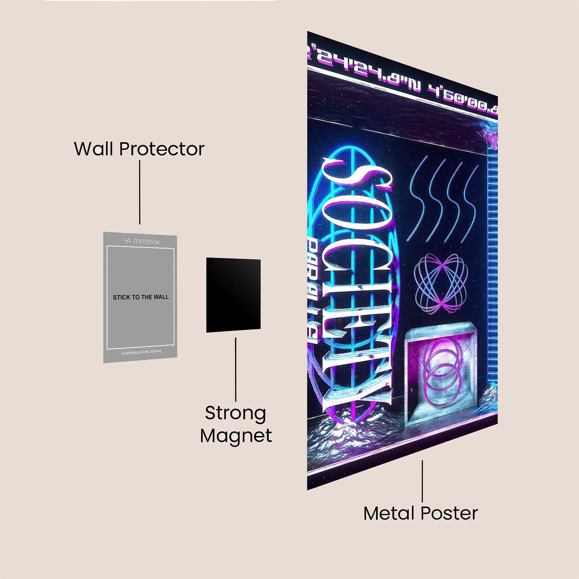 Cyberpunk Dream Safe Wall Magnetic / M