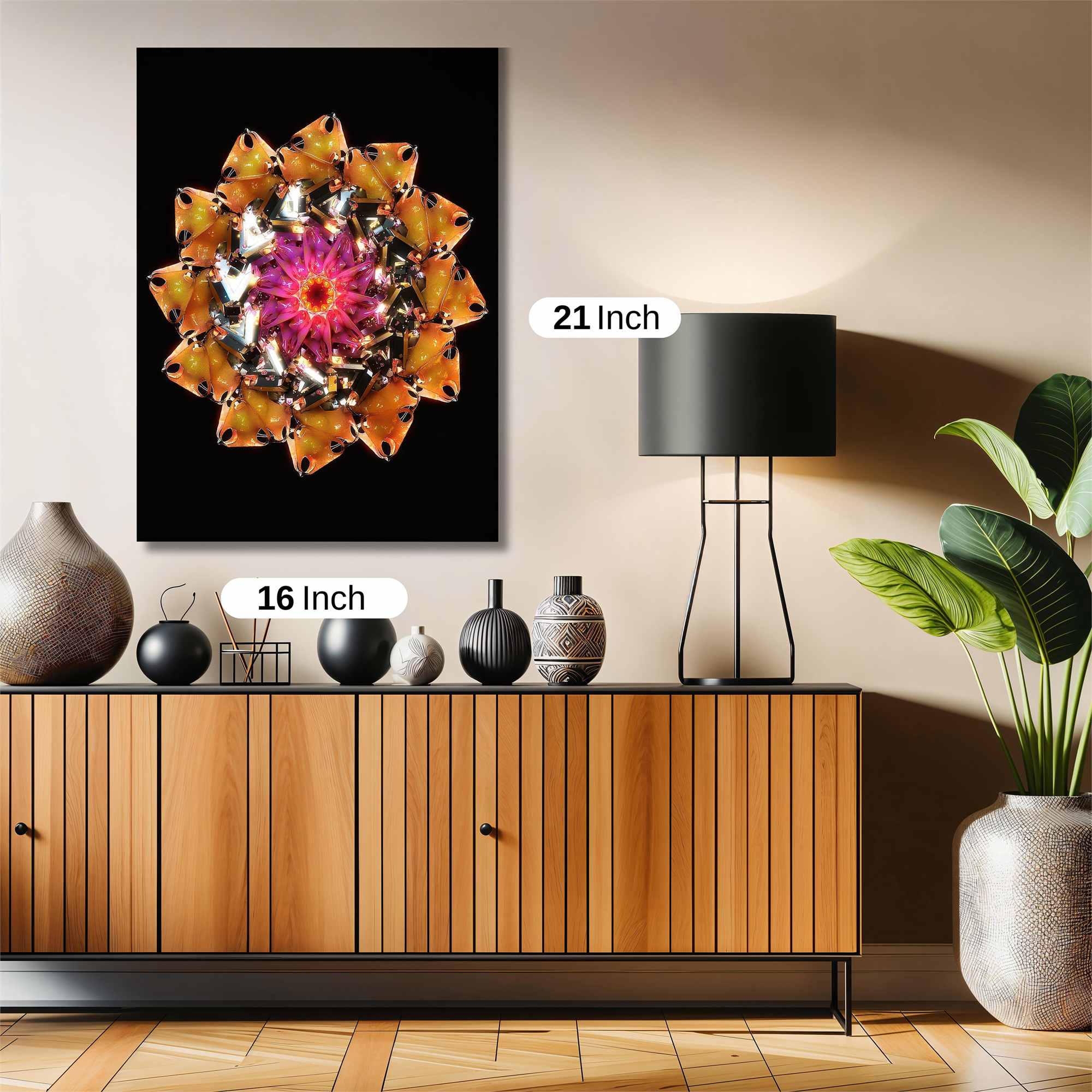 Cityscape Reflection Safe Wall Magnetic / M