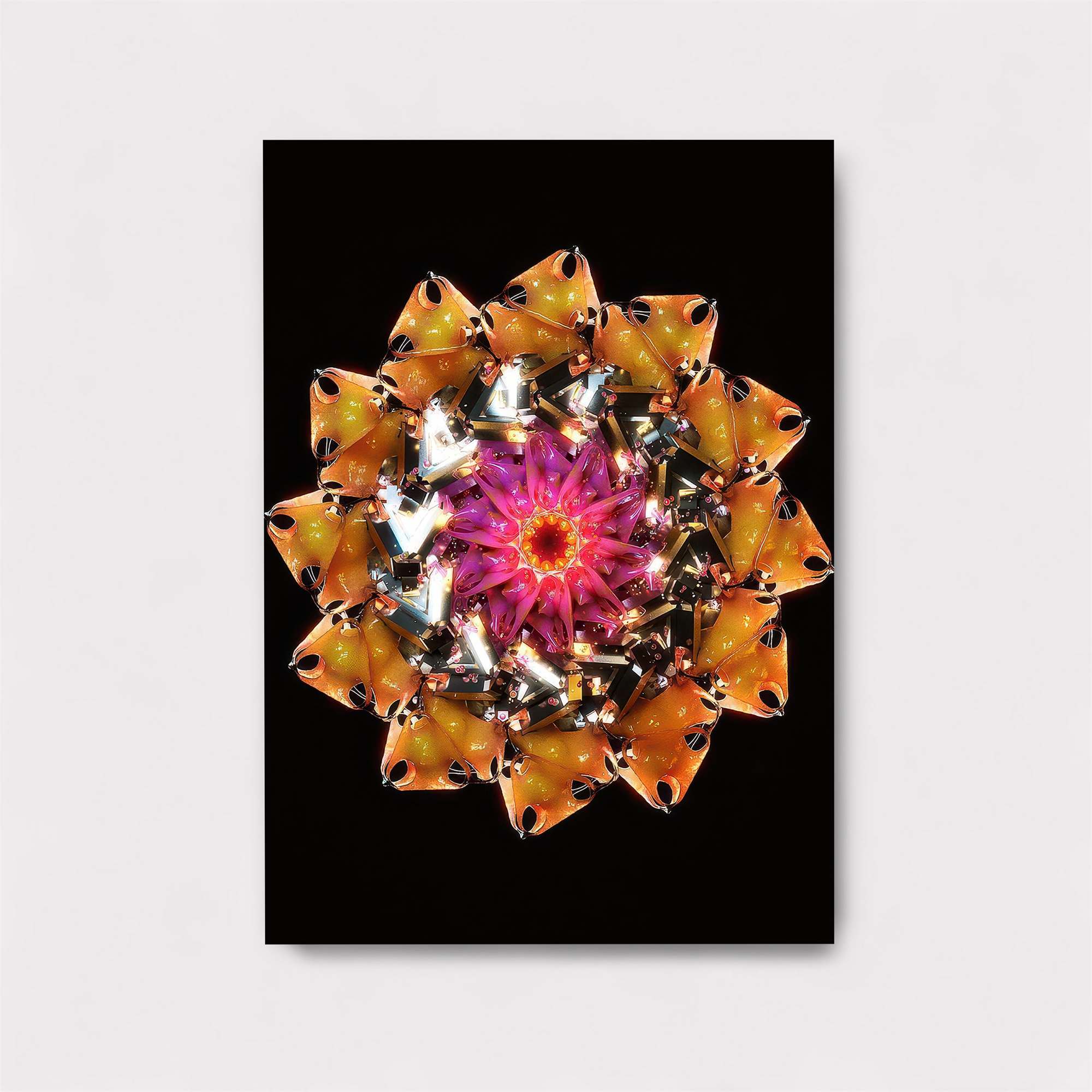 Cityscape Reflection Safe Wall Magnetic / M