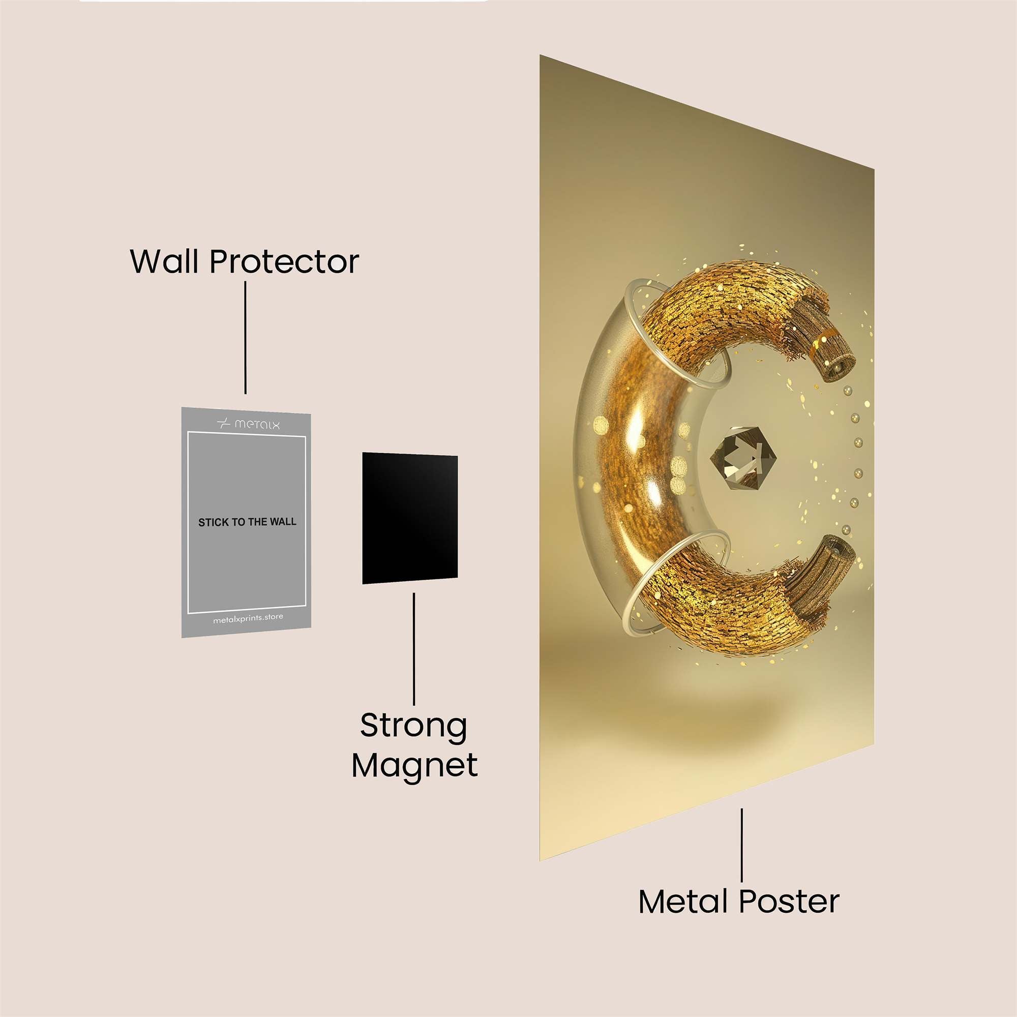 Neon Solitude Safe Wall Magnetic / M