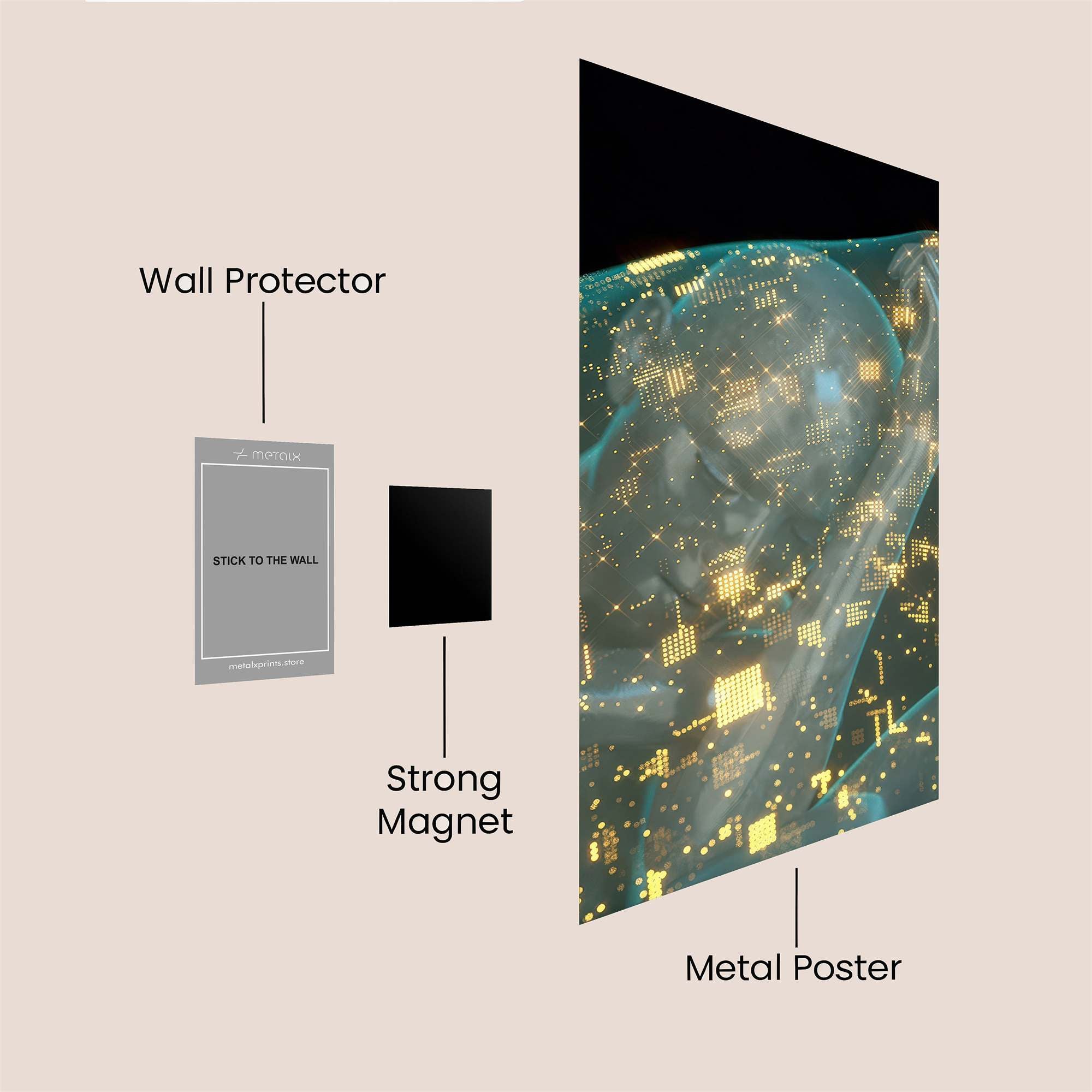 Demon Whimsy Safe Wall Magnetic / M