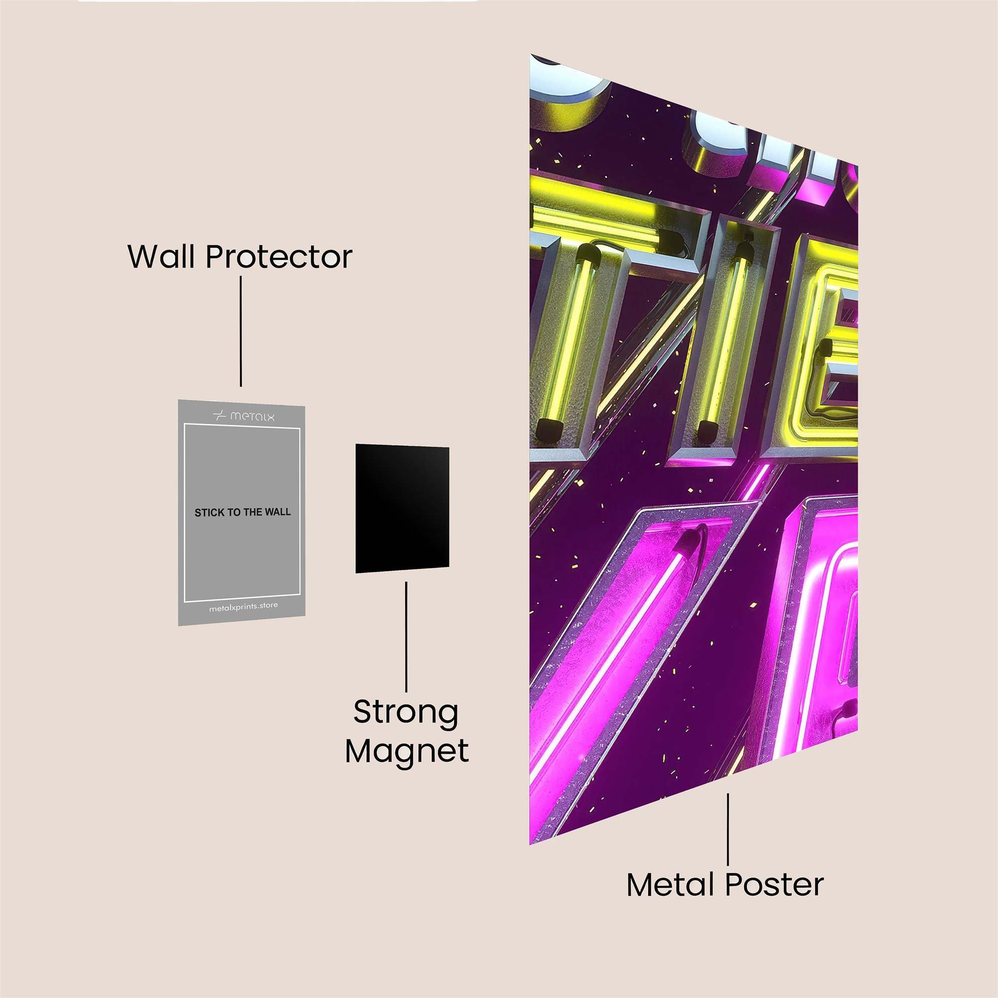 Neon Dream Safe Wall Magnetic / M