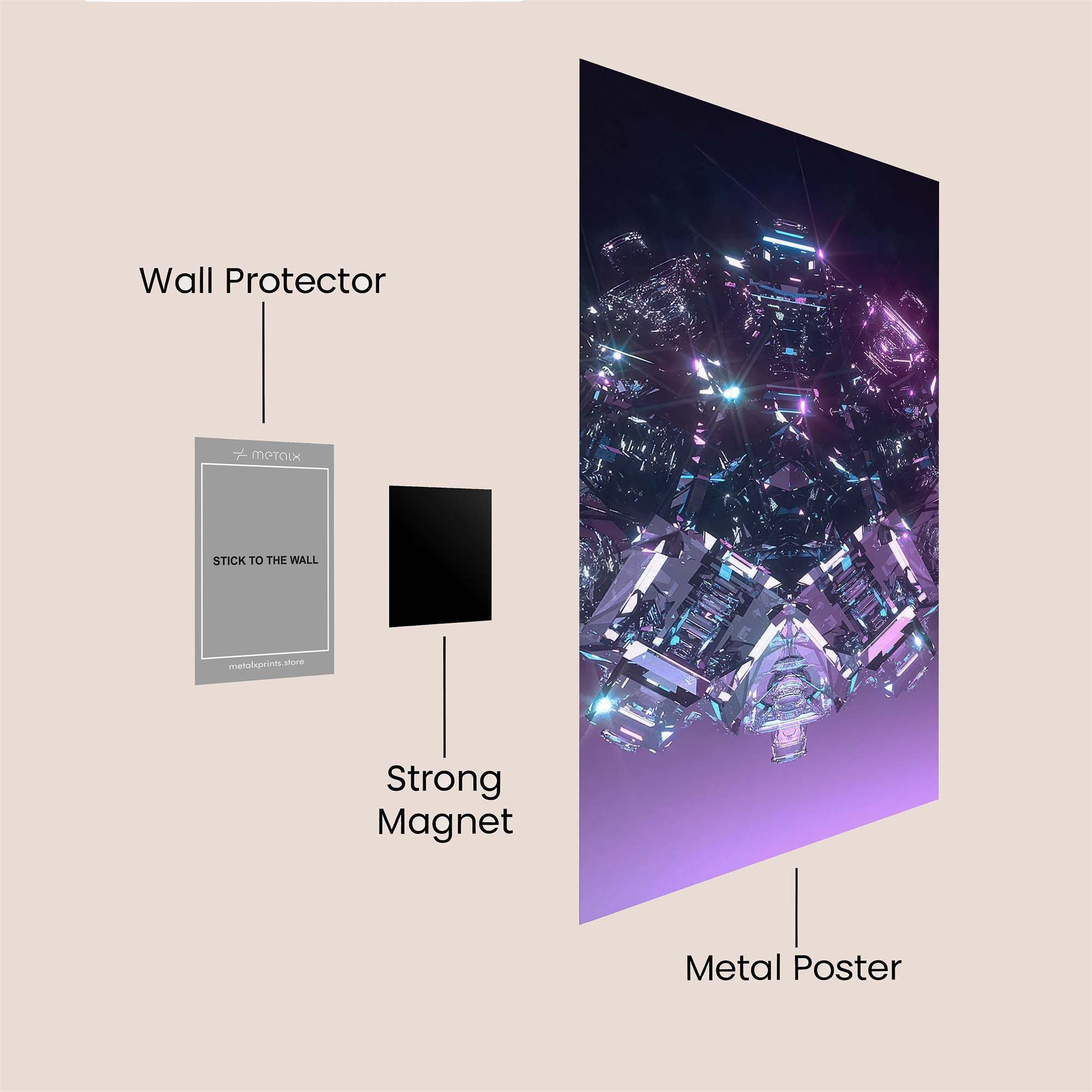 Bunny Serenity Safe Wall Magnetic / M