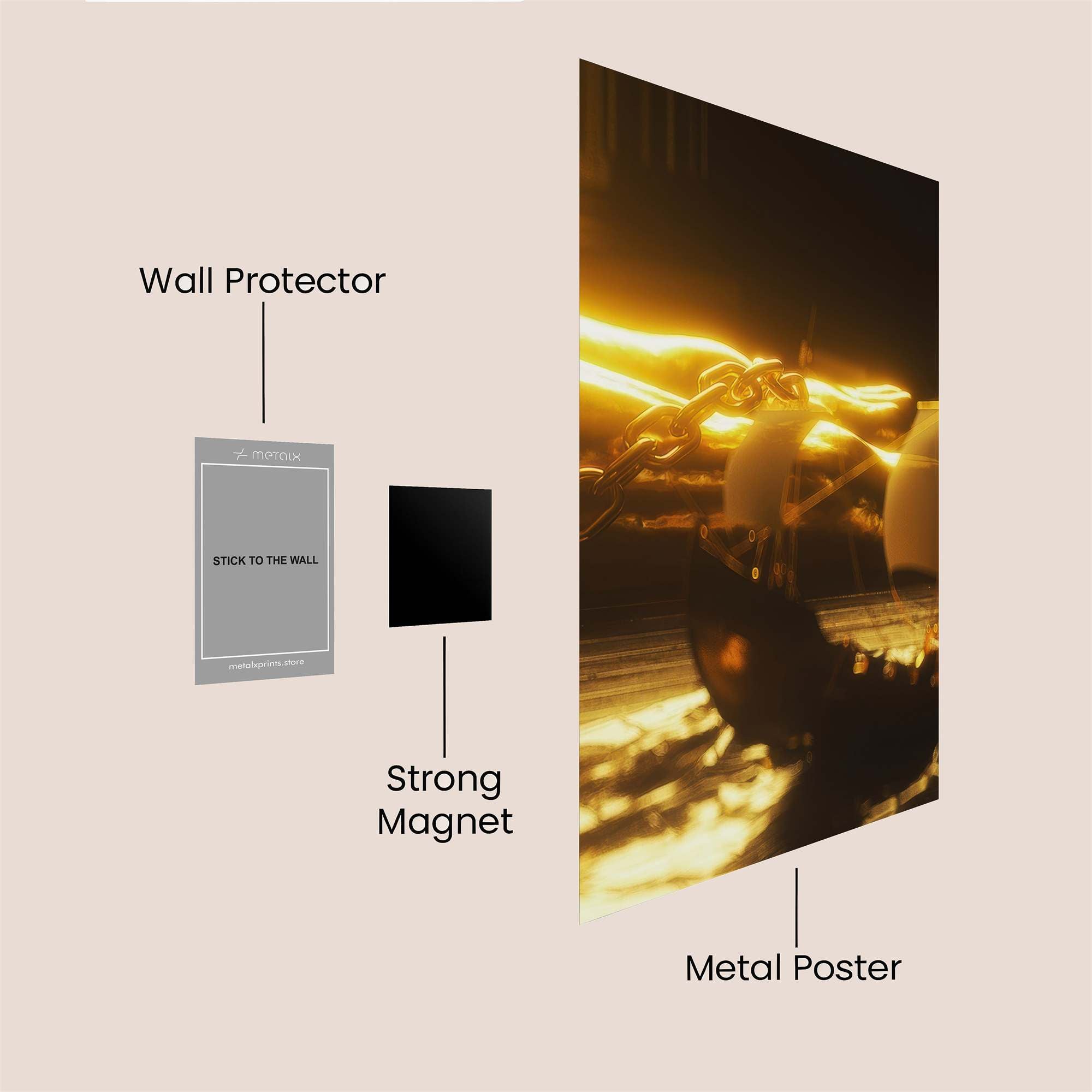 Easter Whimsy Safe Wall Magnetic / M