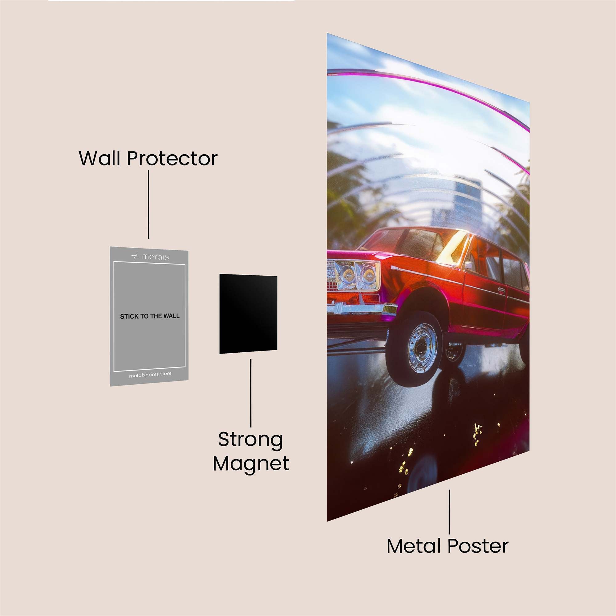 Sunset Solitude Safe Wall Magnetic / M