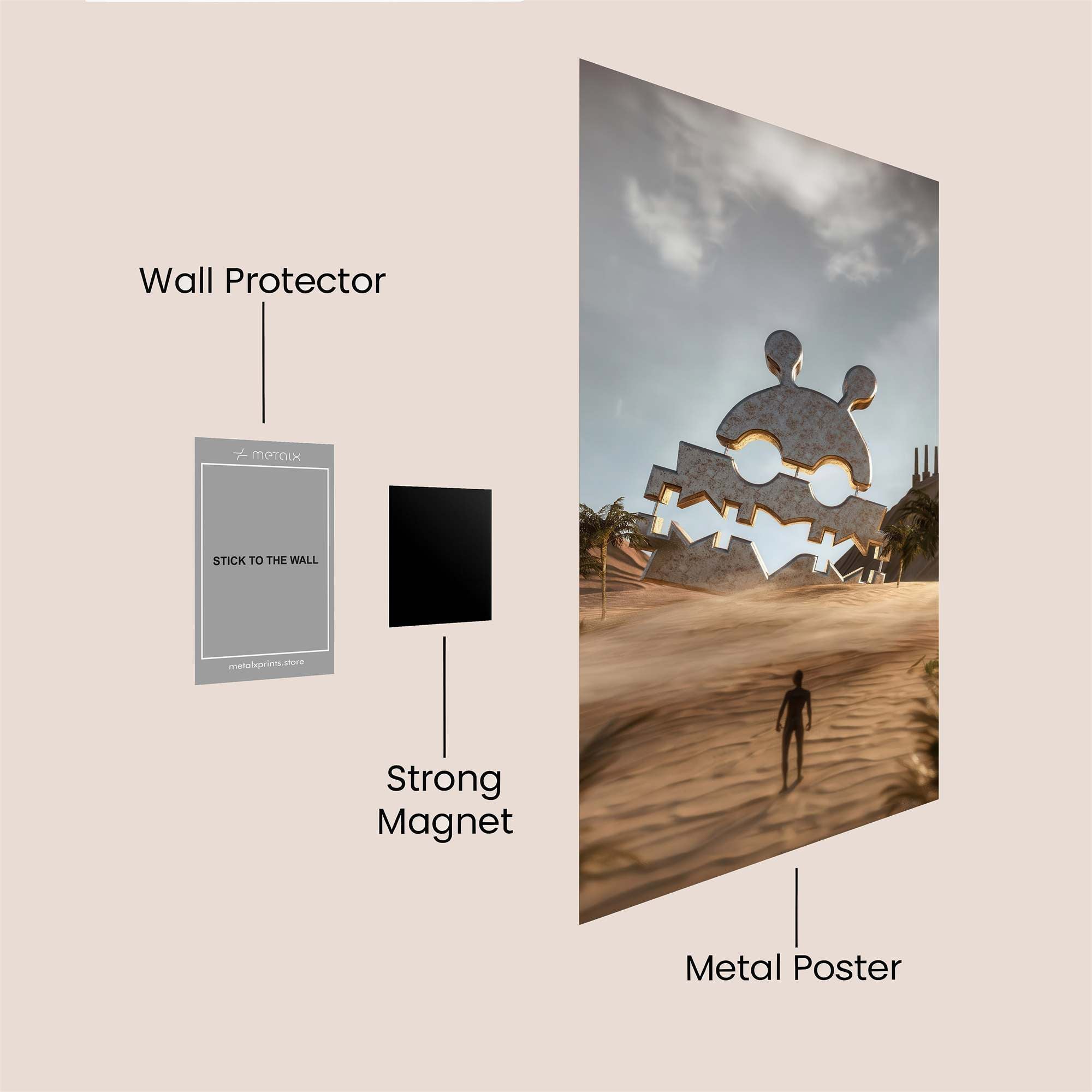 Sunset Solitude Safe Wall Magnetic / M