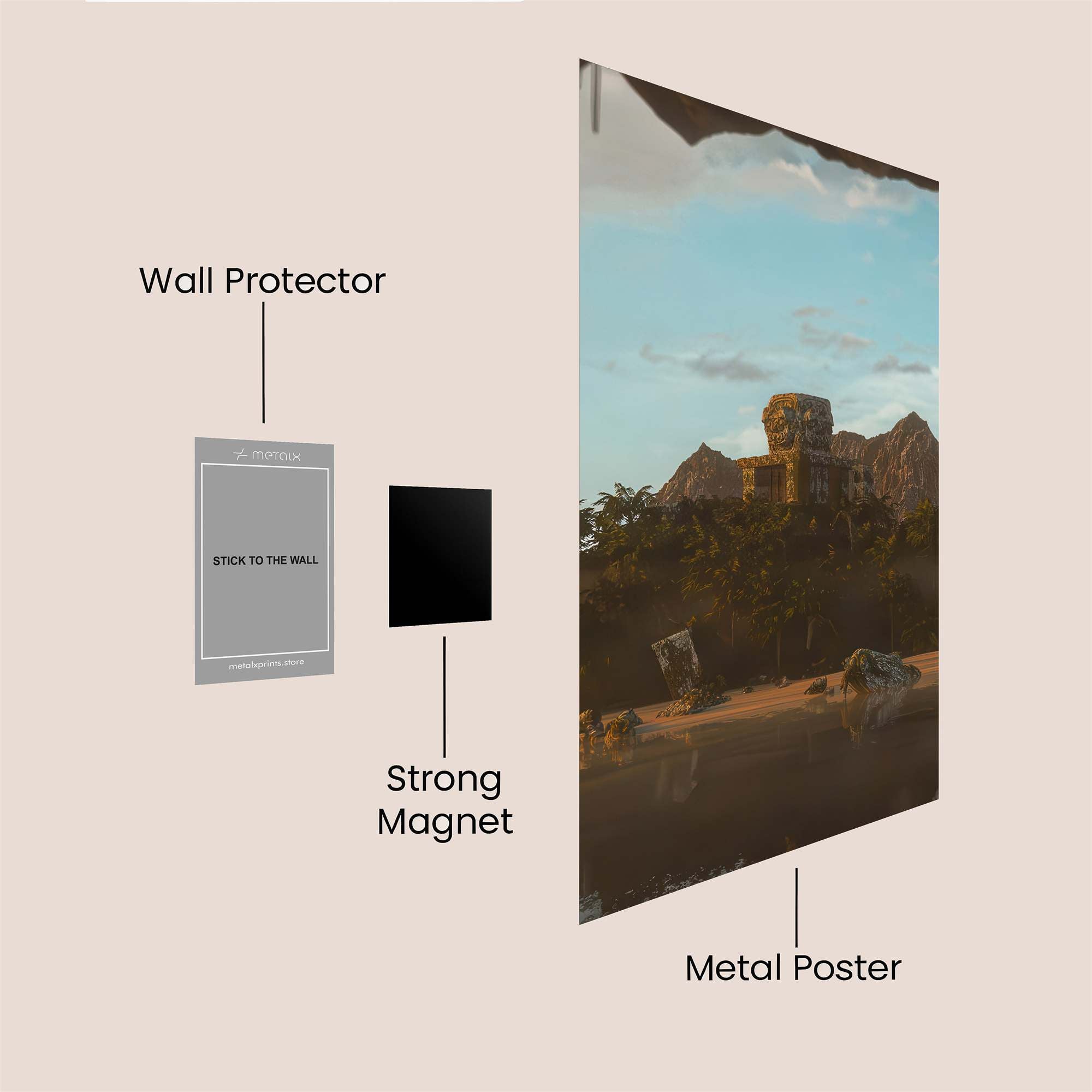 Rainy Solitude Safe Wall Magnetic / M