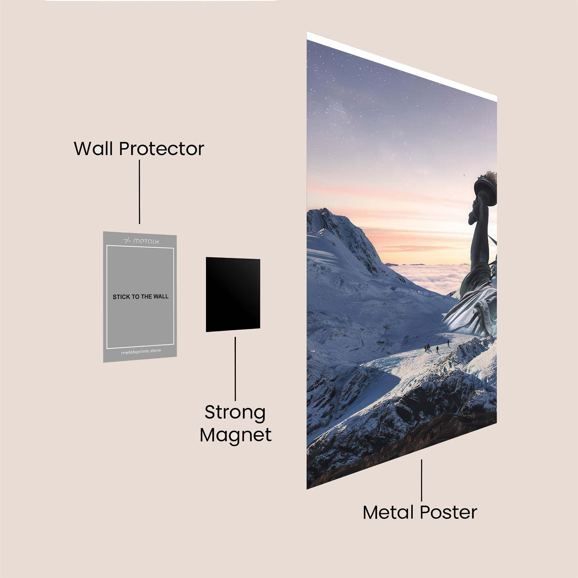 Astronaut Dreamer Safe Wall Magnetic / M