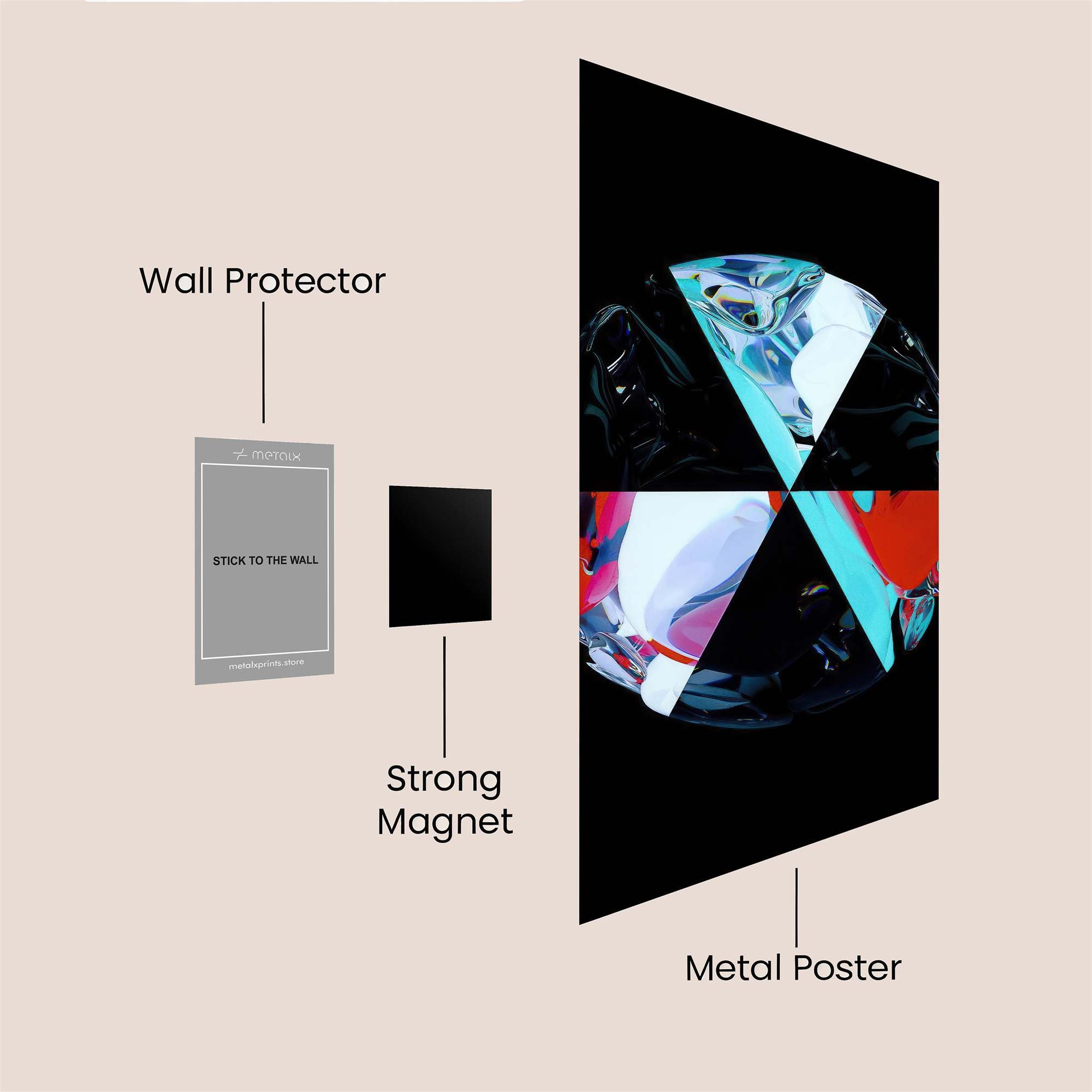 Subway Solitude Safe Wall Magnetic / M