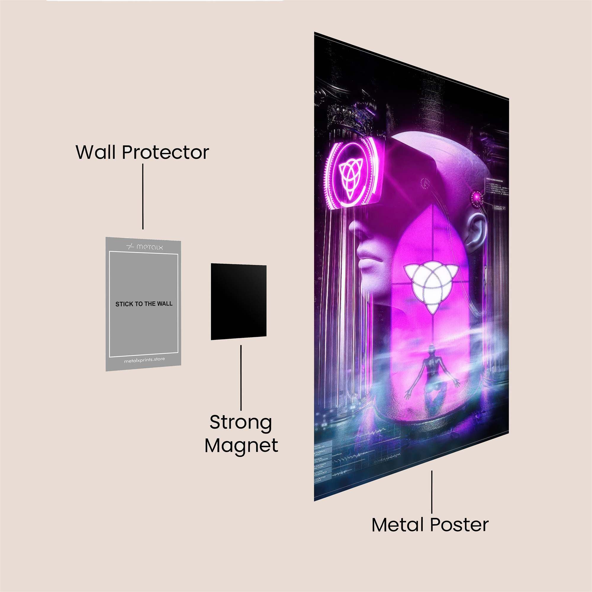 Oni Enigma Safe Wall Magnetic / M