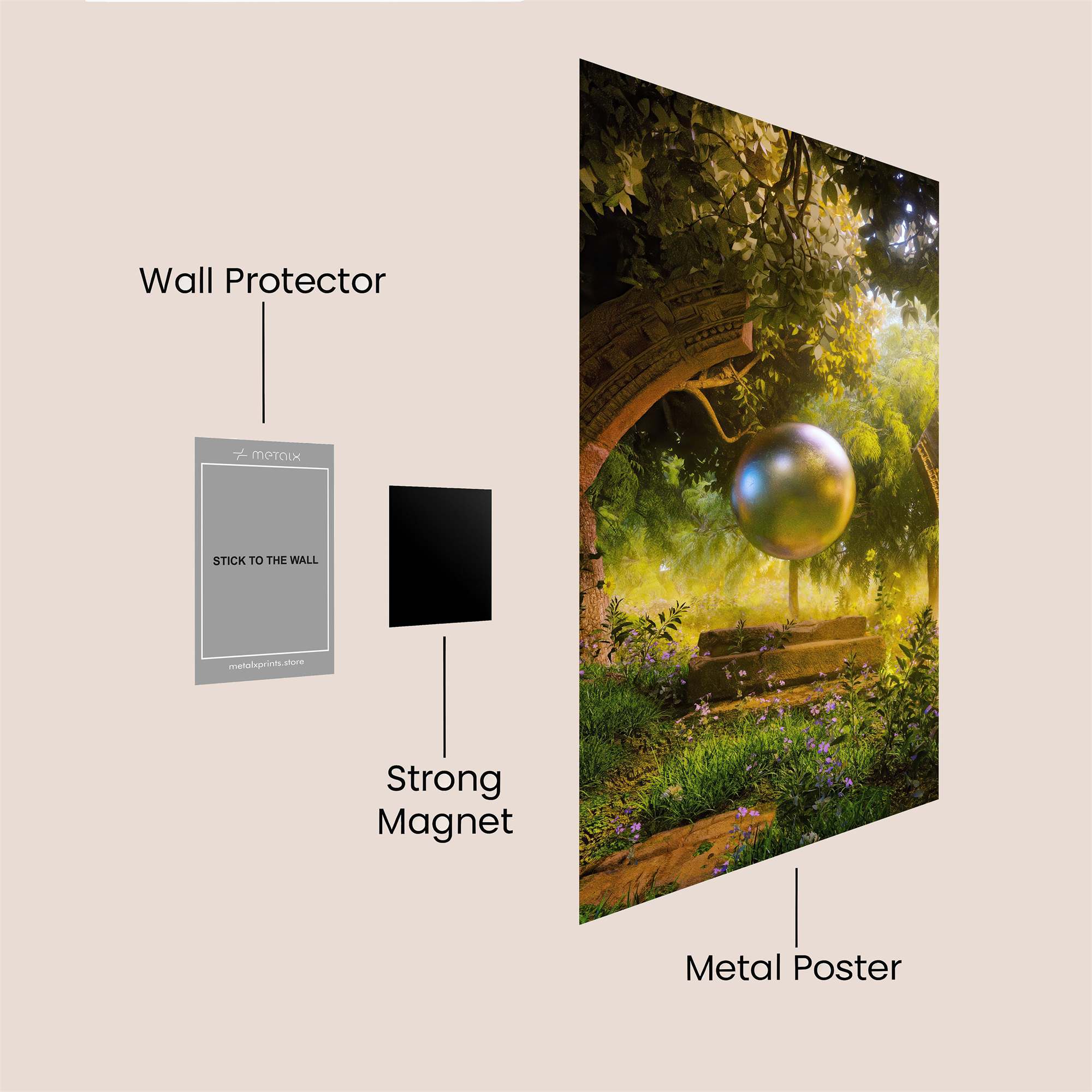 Demon Serenity Safe Wall Magnetic / M