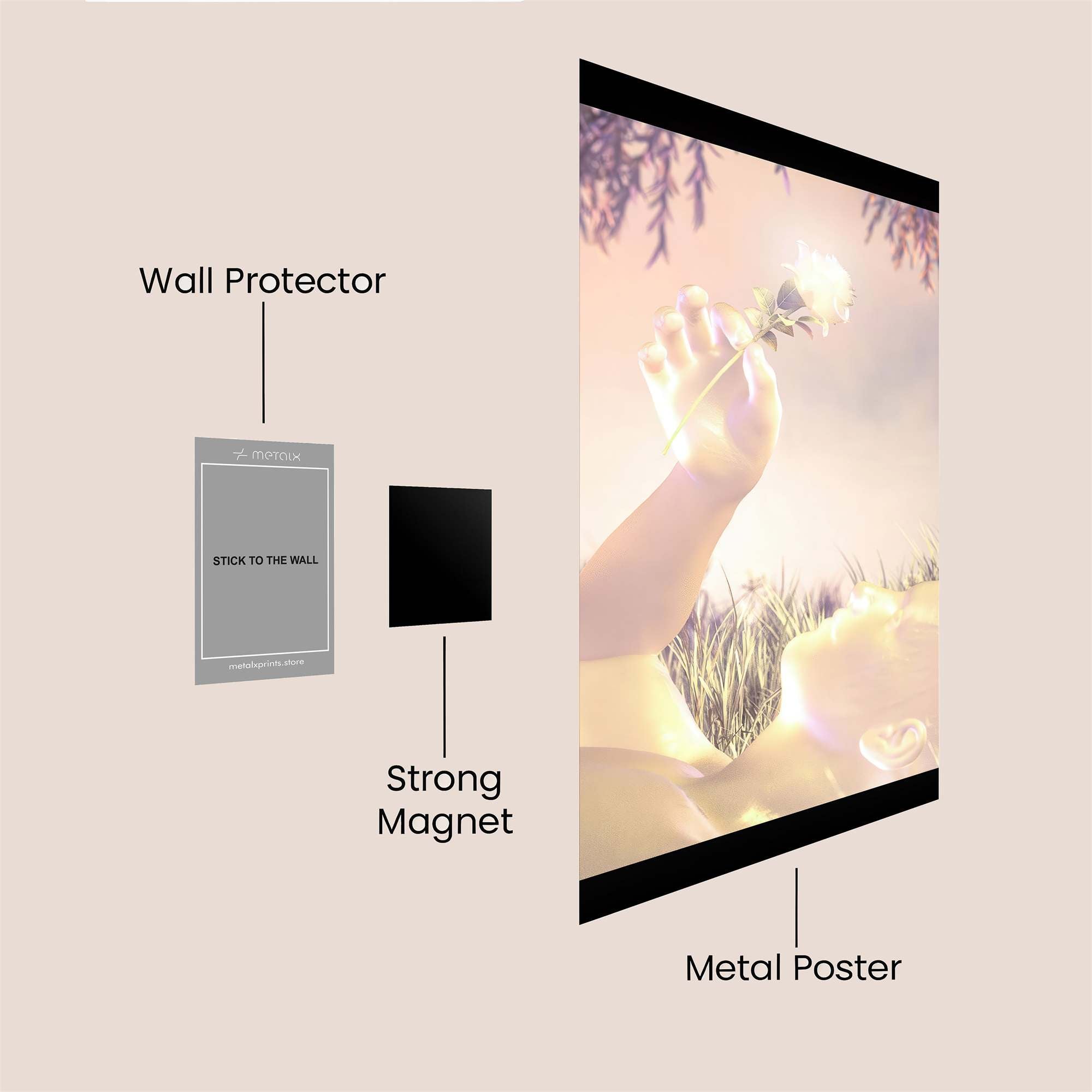 Neon Solitude Safe Wall Magnetic / M