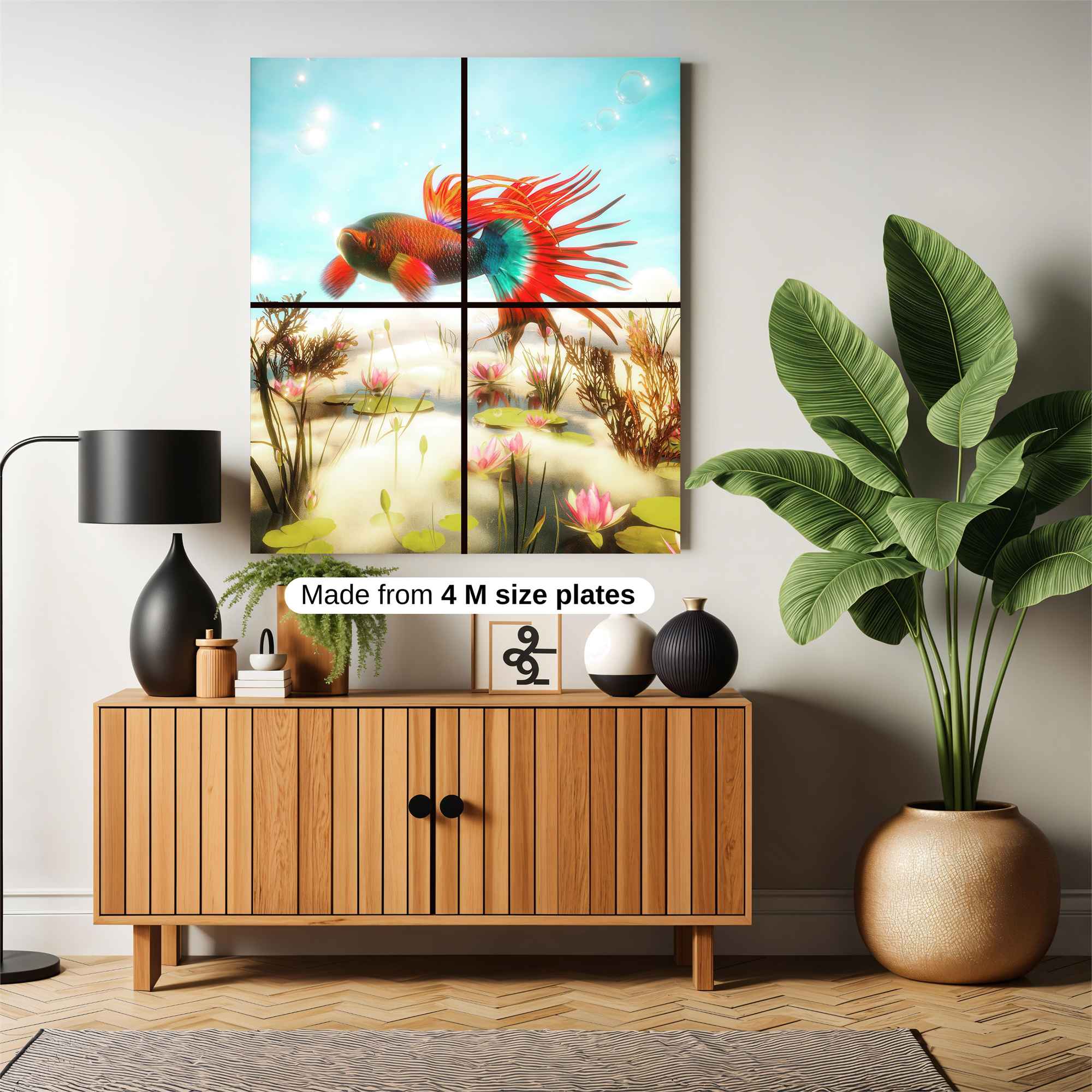 Floral Serenity Safe Wall Magnetic / M