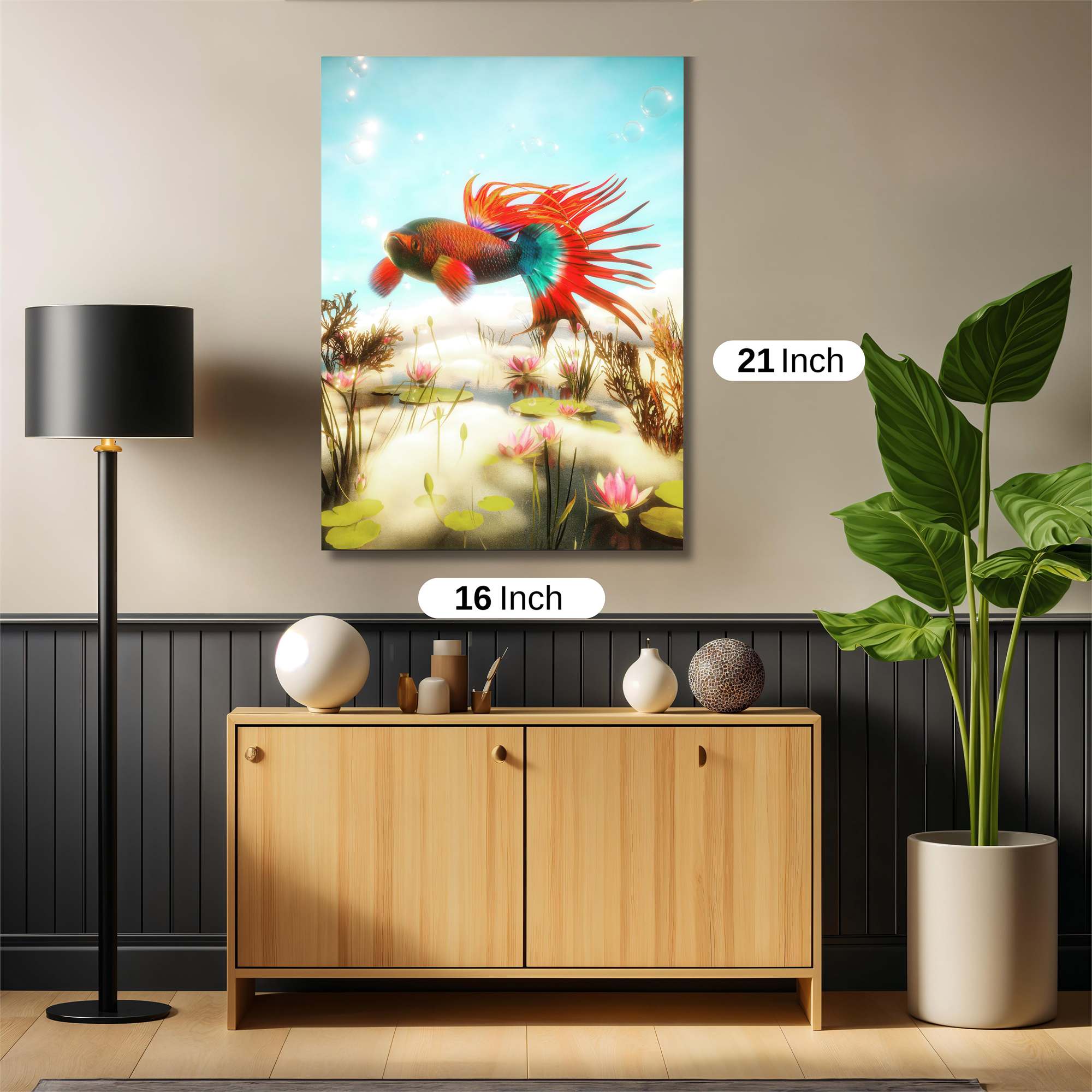 Floral Serenity Safe Wall Magnetic / M