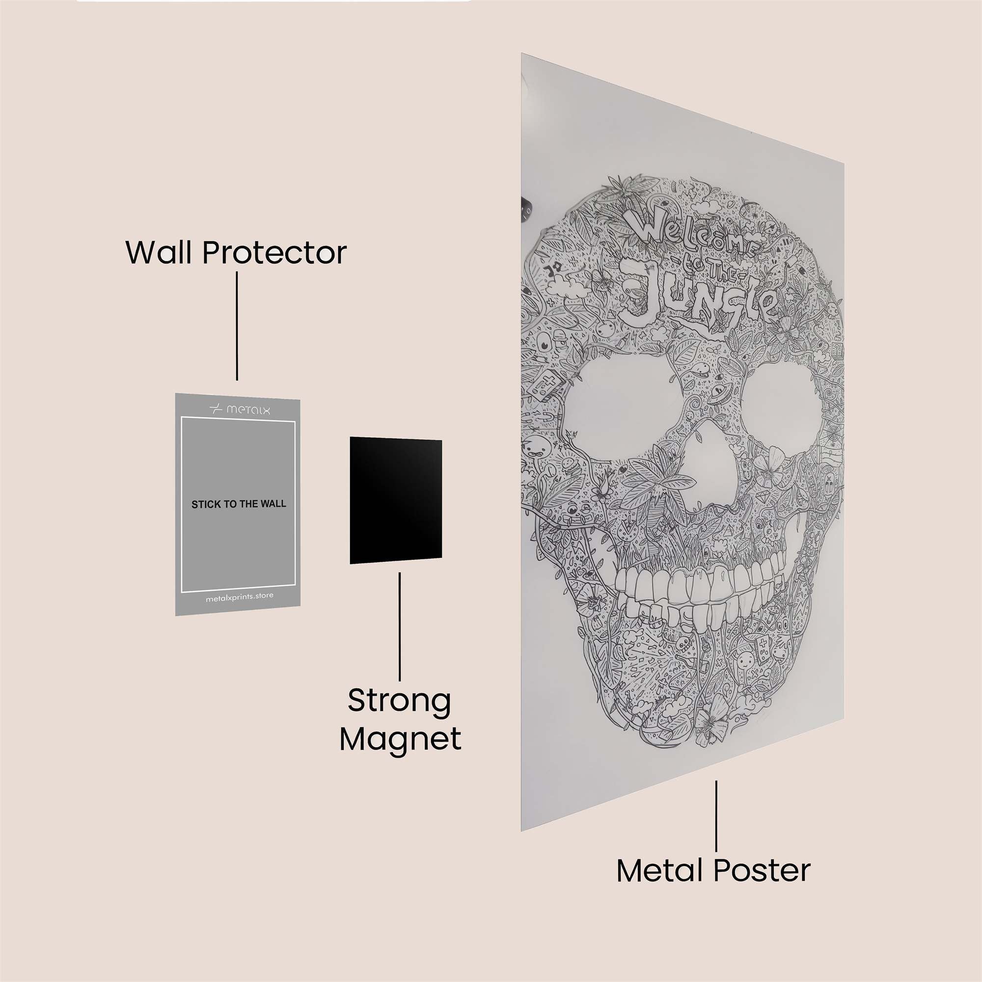 Flower Whisper Safe Wall Magnetic / M