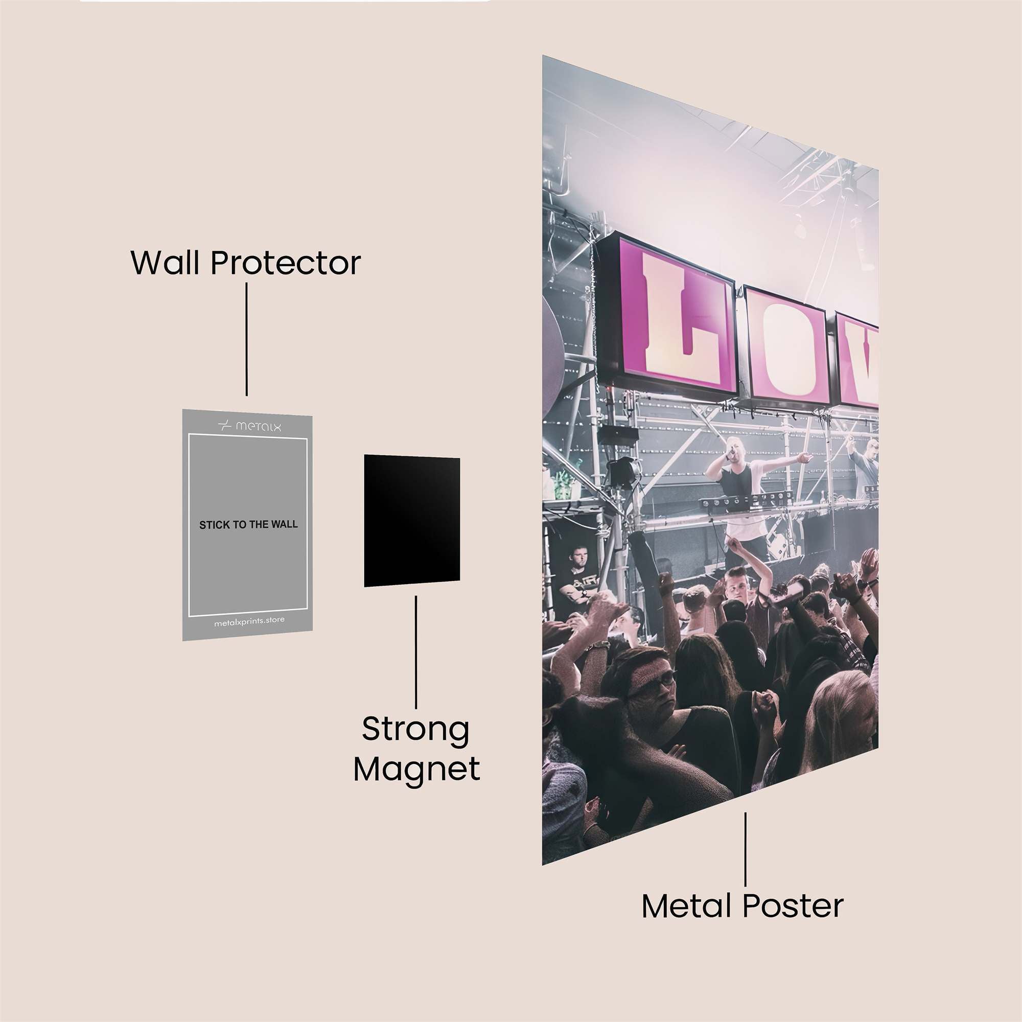 Pagoda Serenity Safe Wall Magnetic / M
