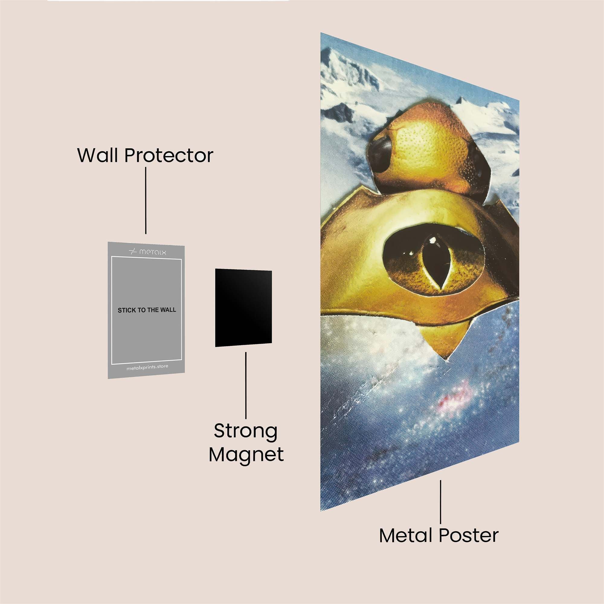 Violet Serenity Safe Wall Magnetic / M