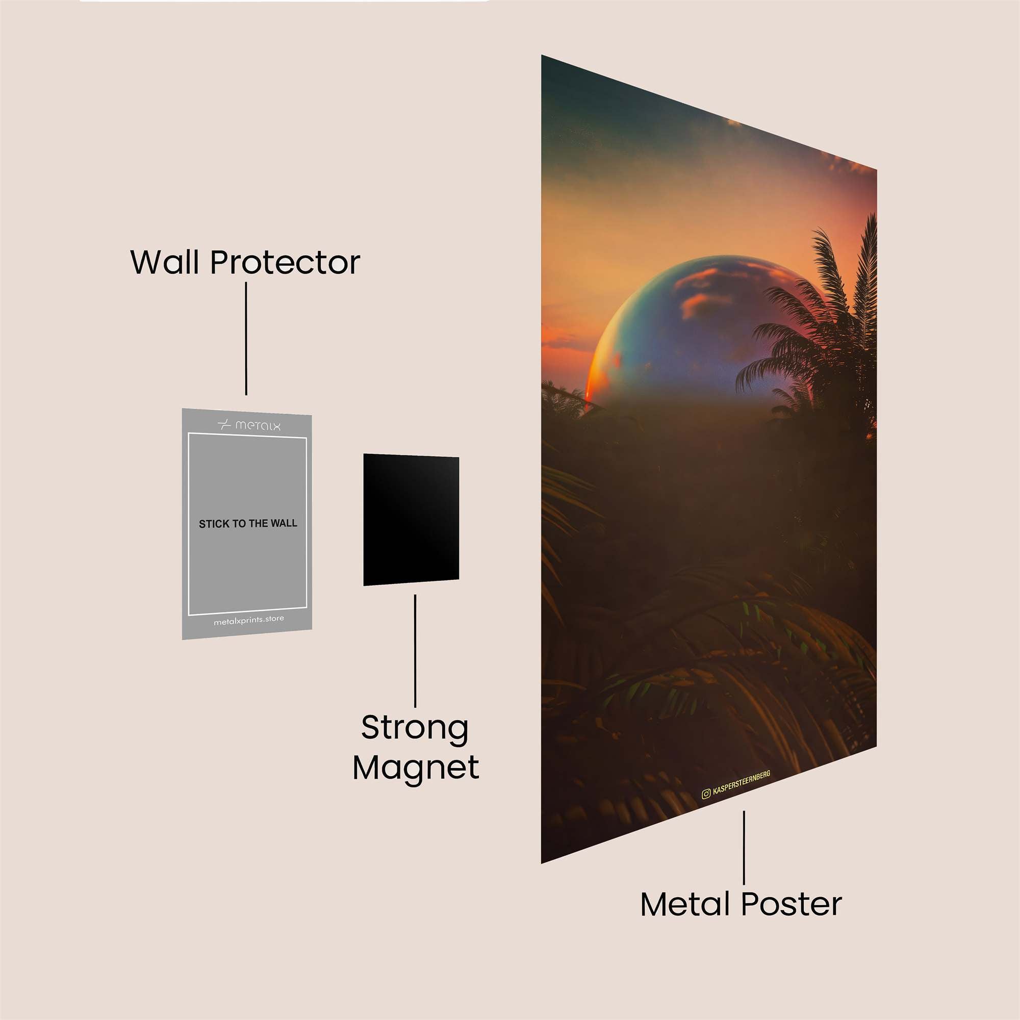 Sakura Serenity Safe Wall Magnetic / M