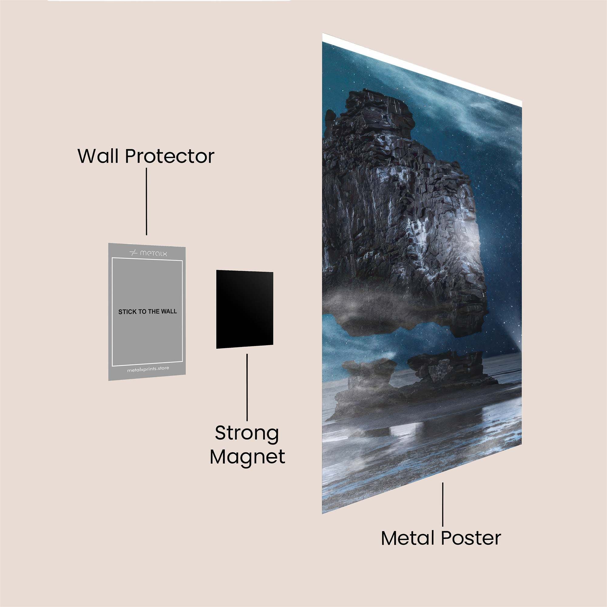 Luna Whimsy Safe Wall Magnetic / M