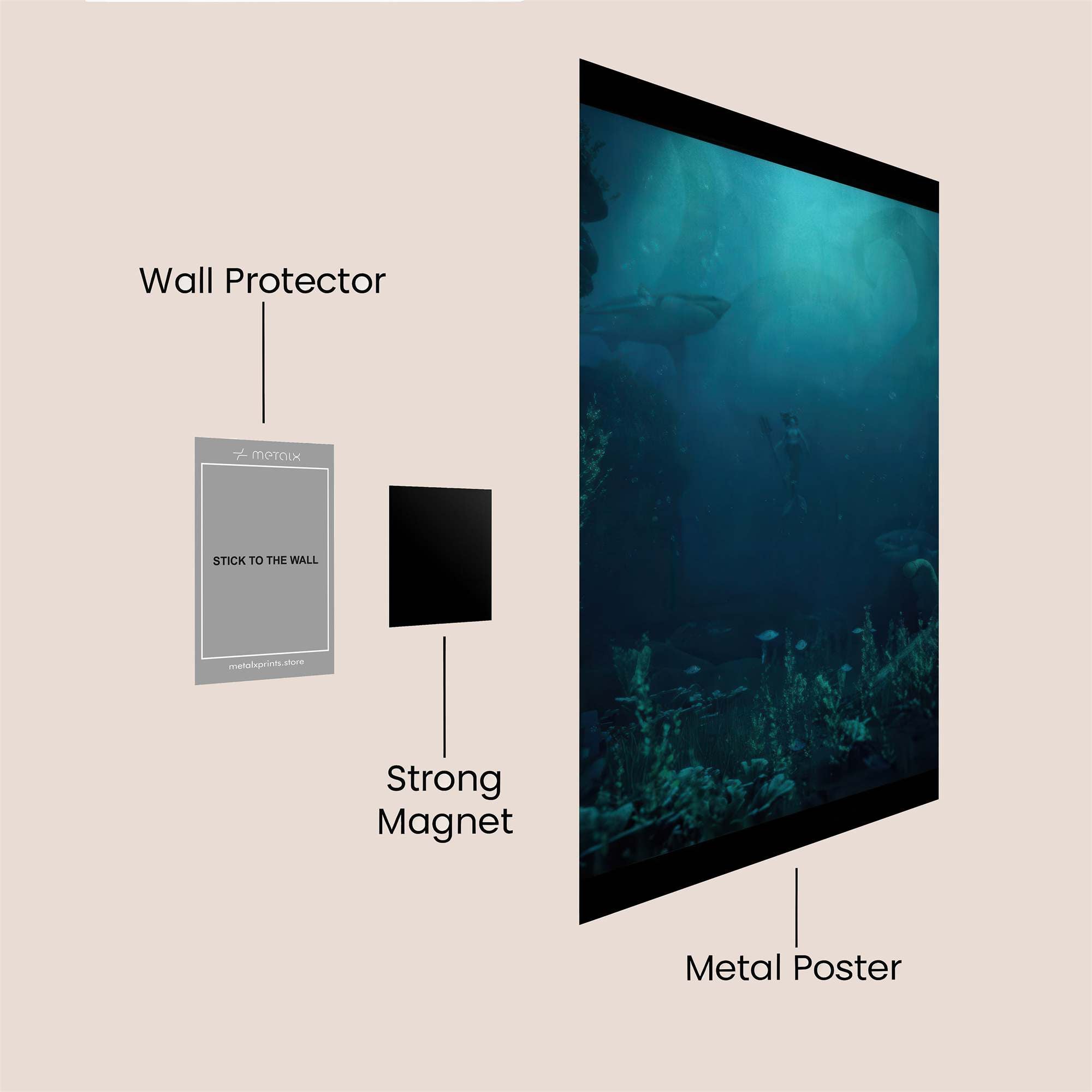 Astronaut Dreamer Safe Wall Magnetic / M