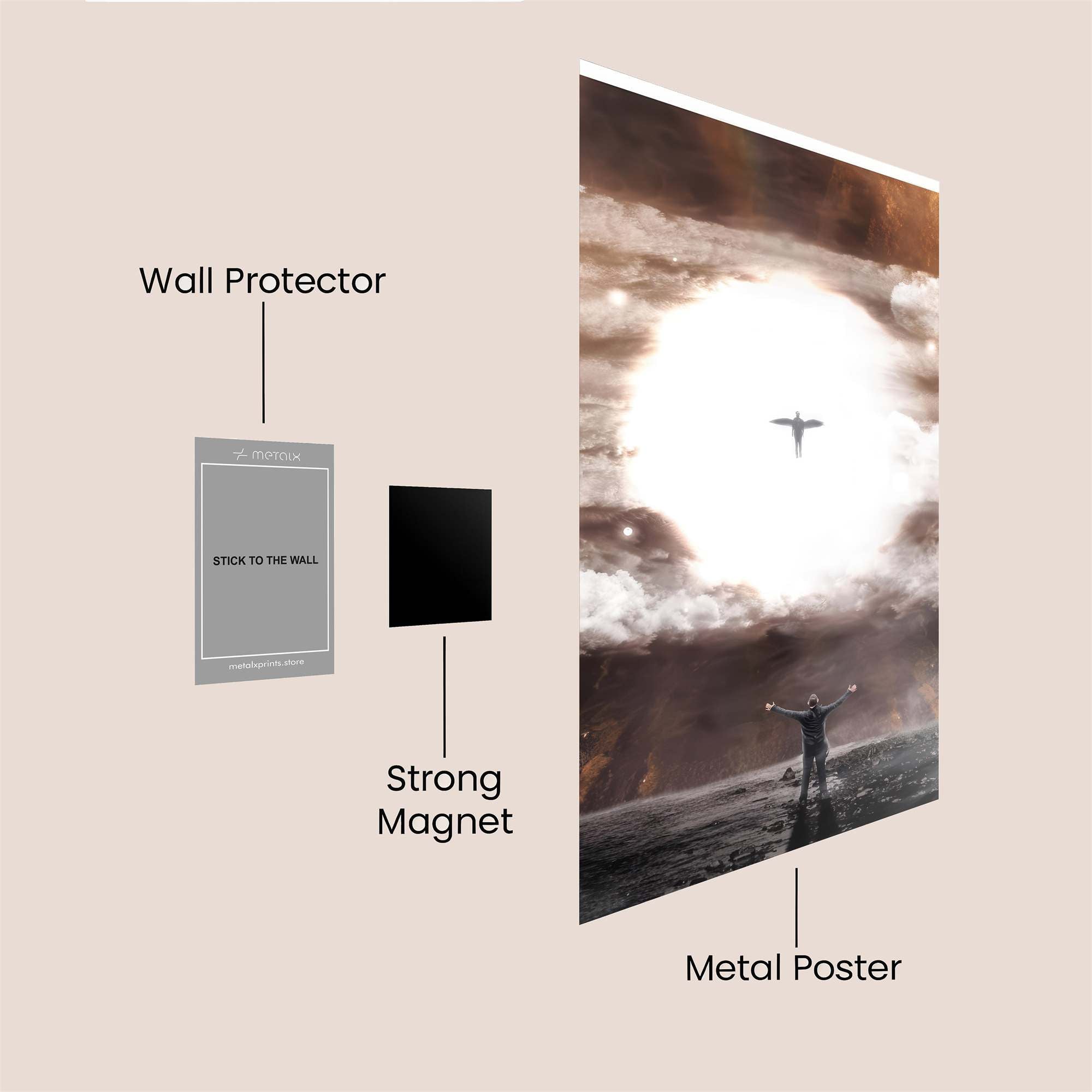 Artist's Whimsy Safe Wall Magnetic / M