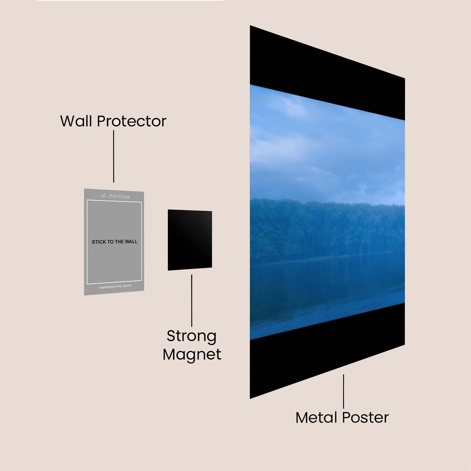 Astronaut Dream Safe Wall Magnetic / M