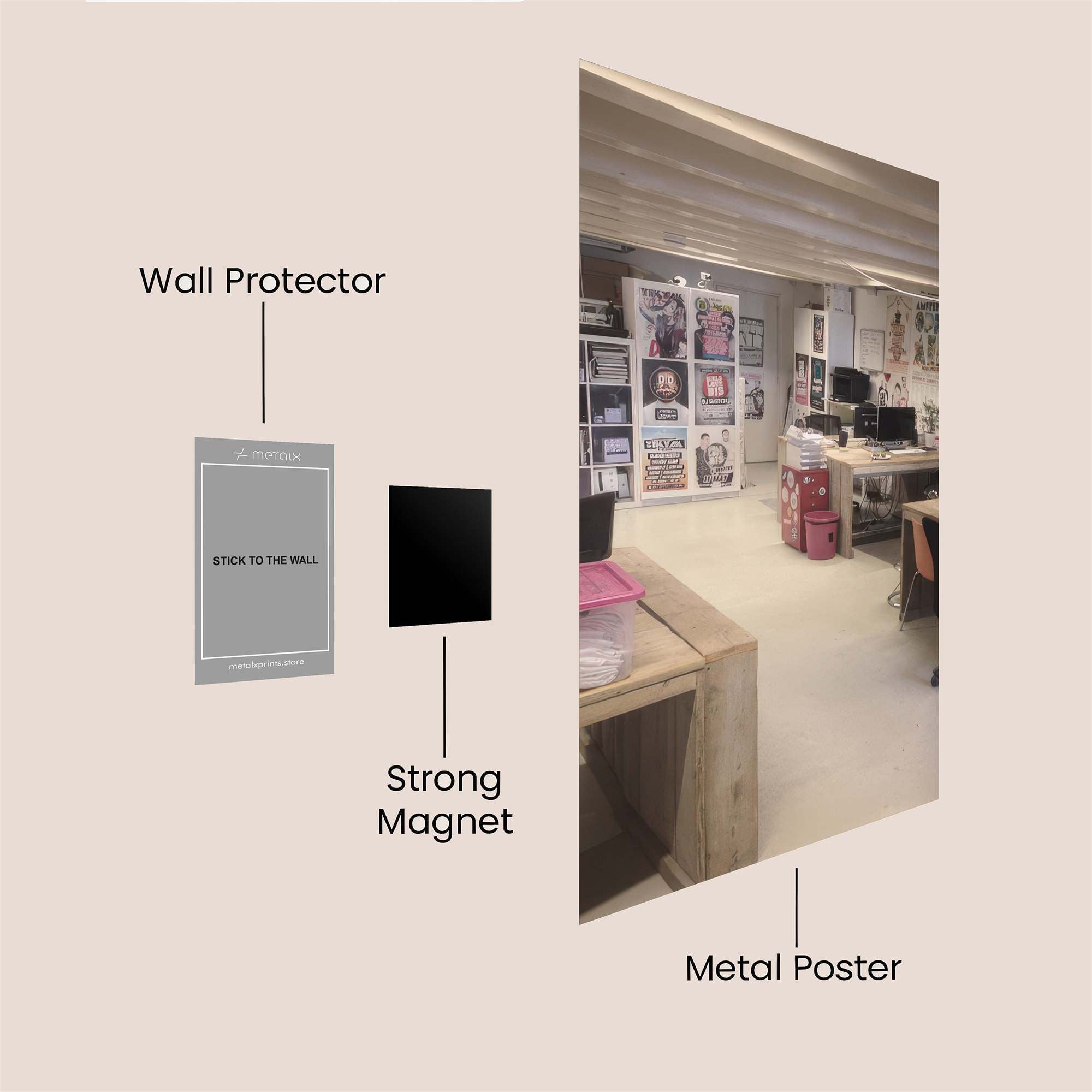 Astronaut Dreamer Safe Wall Magnetic / M