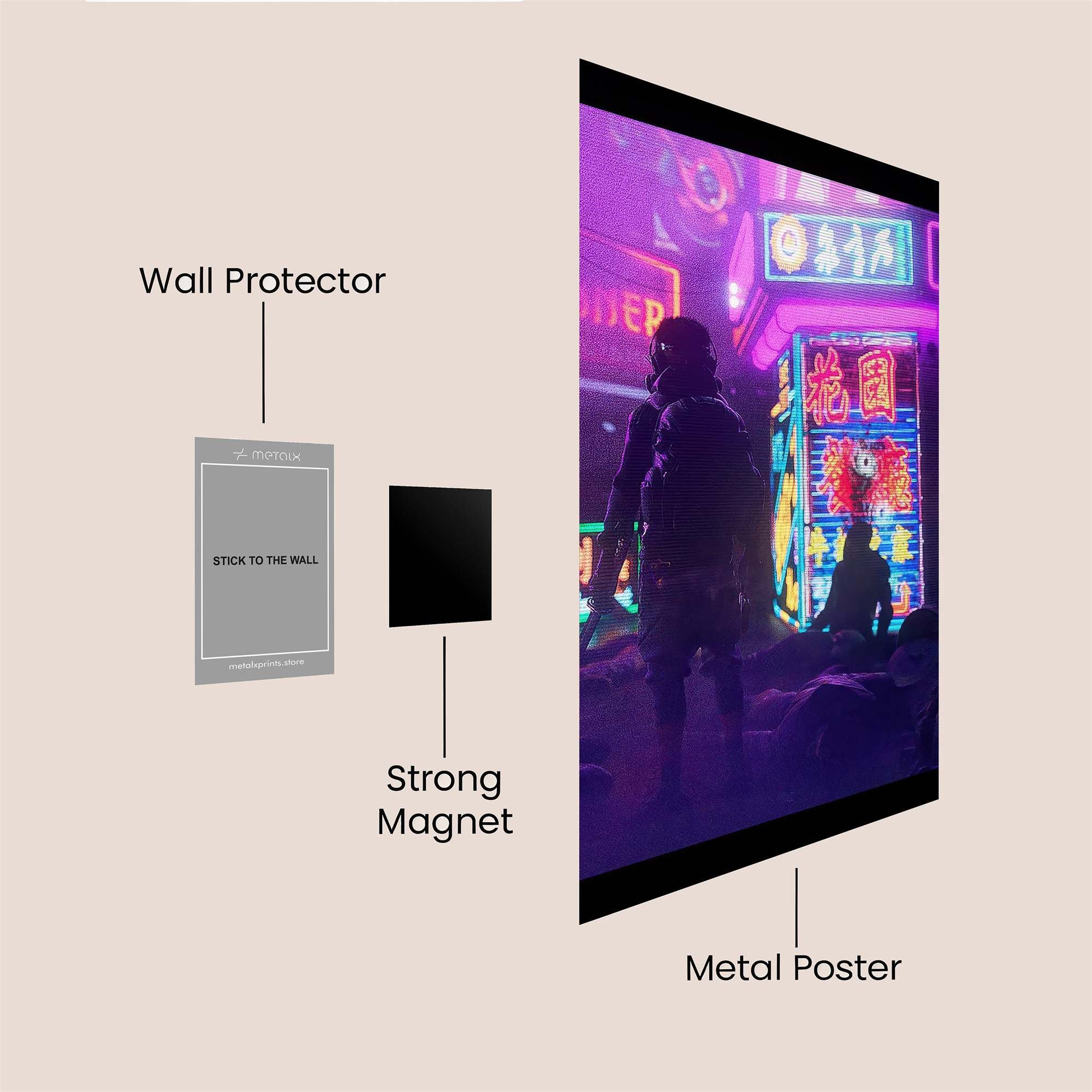 Astronaut Dreamer Safe Wall Magnetic / M