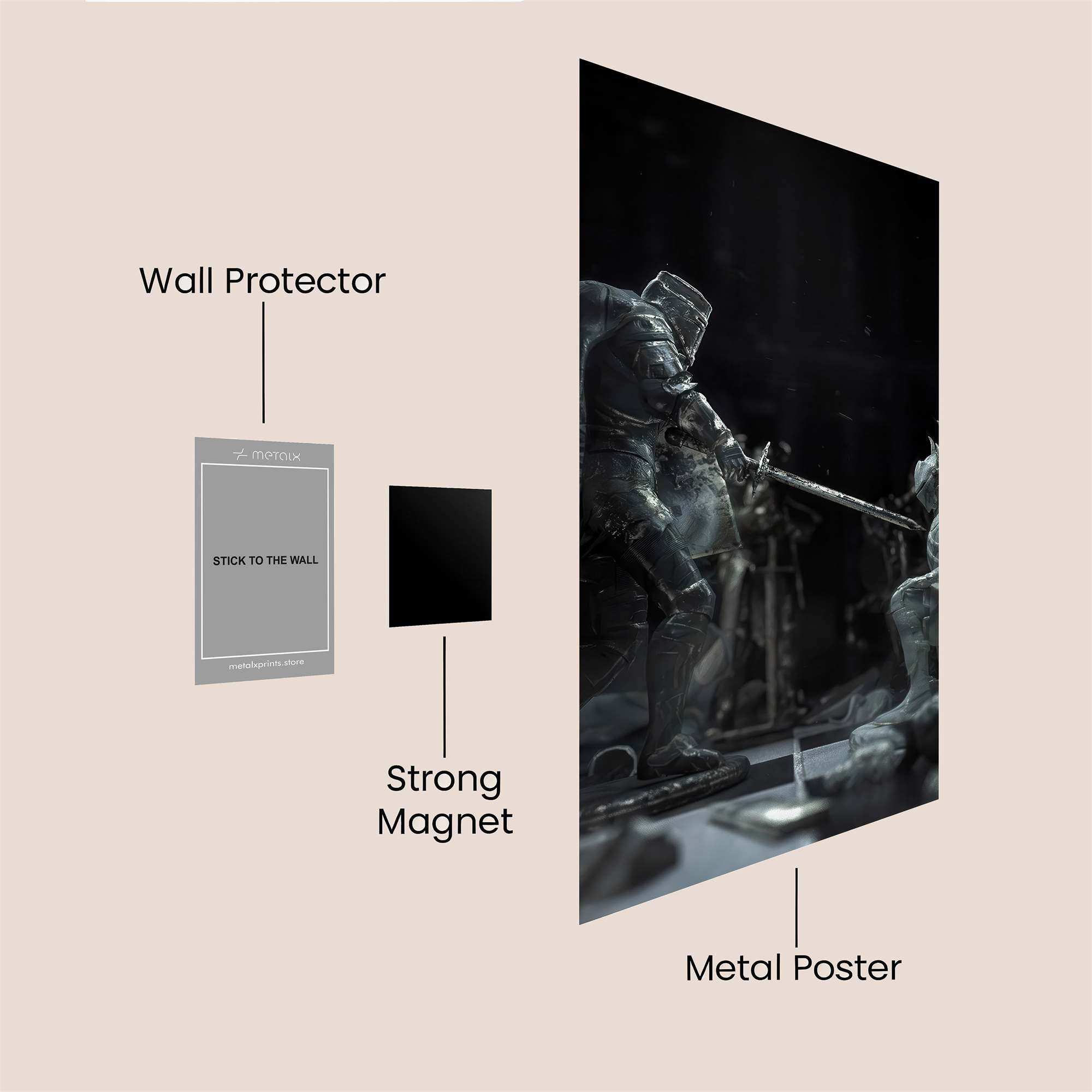 MysticWhisper Safe Wall Magnetic / M