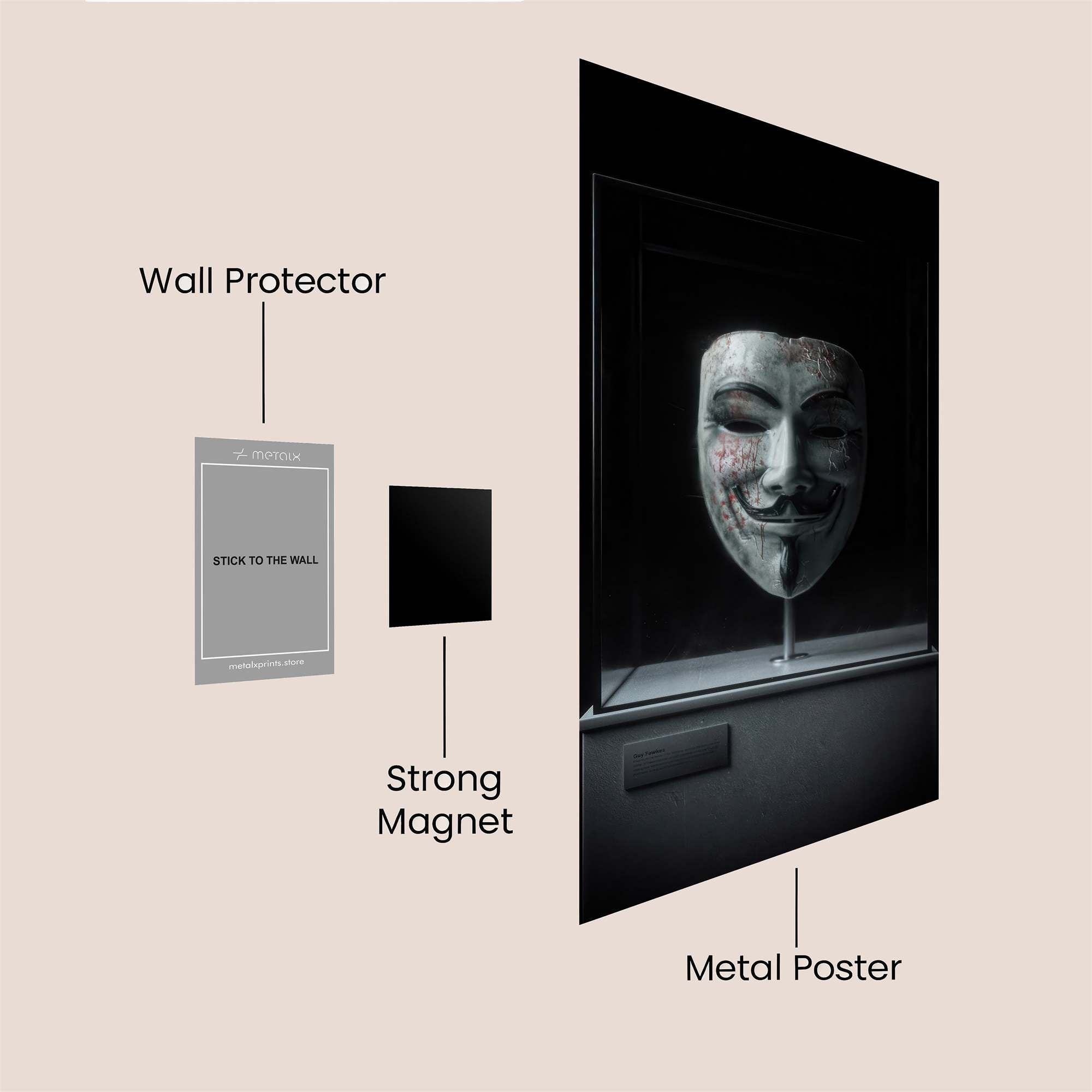 AutumnWhisper Safe Wall Magnetic / M