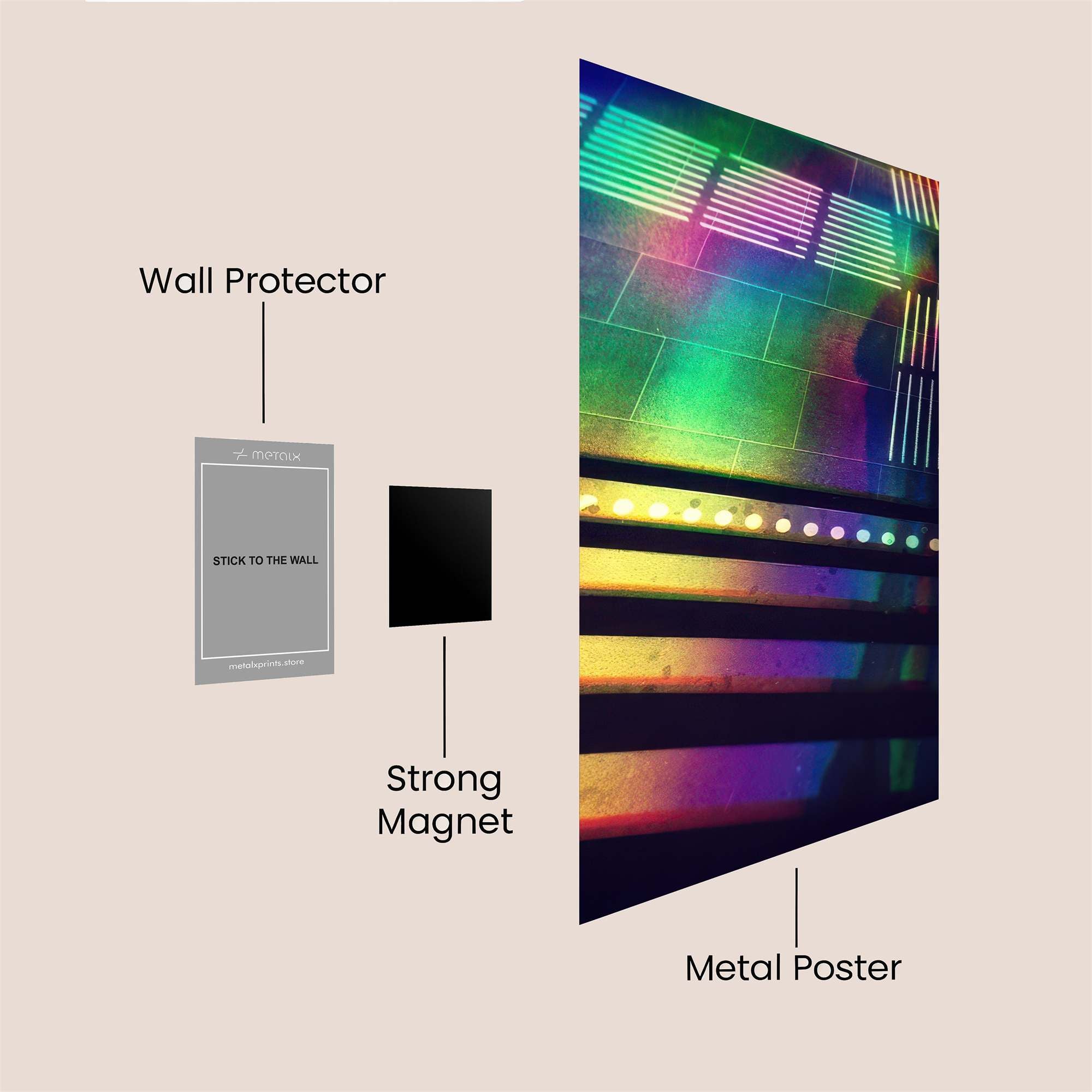 Tattooed Tranquil Safe Wall Magnetic / M