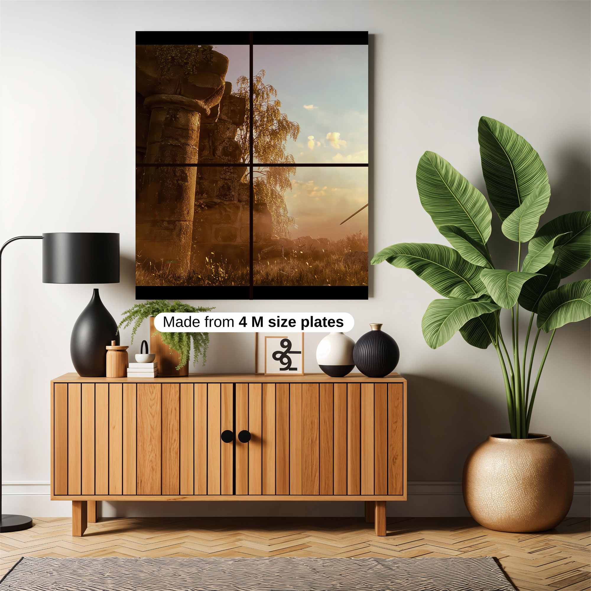 Curly Contemplation Safe Wall Magnetic / M