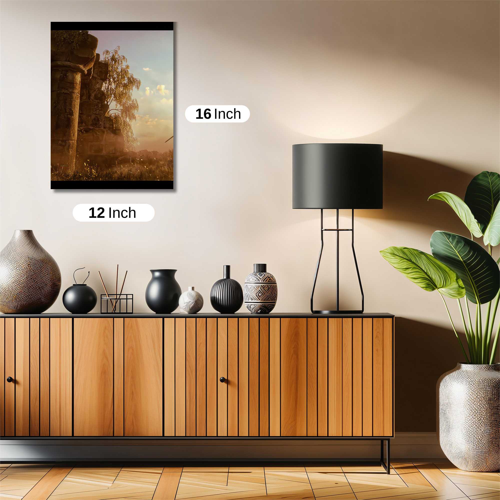 Curly Contemplation Safe Wall Magnetic / M