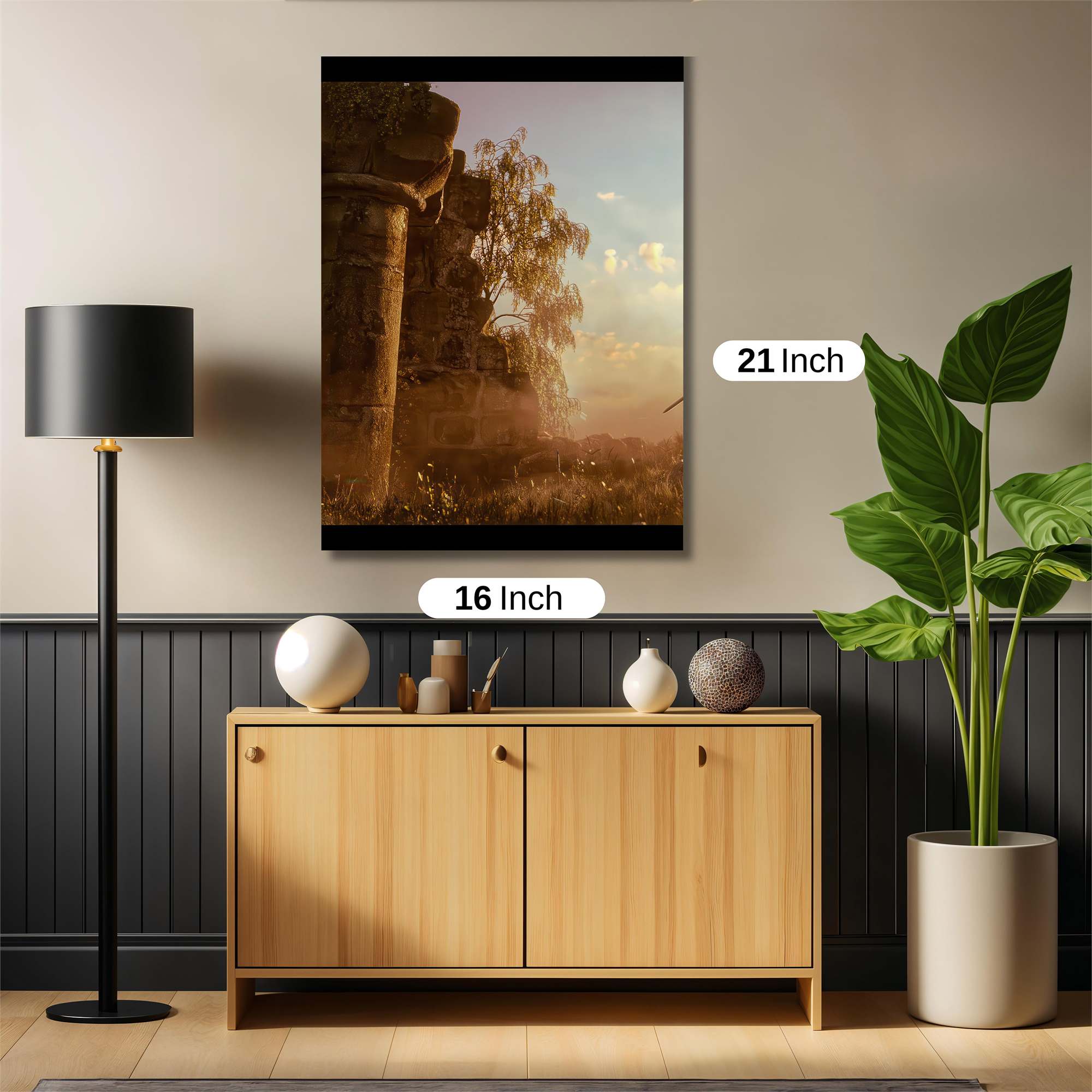 Curly Contemplation Safe Wall Magnetic / M