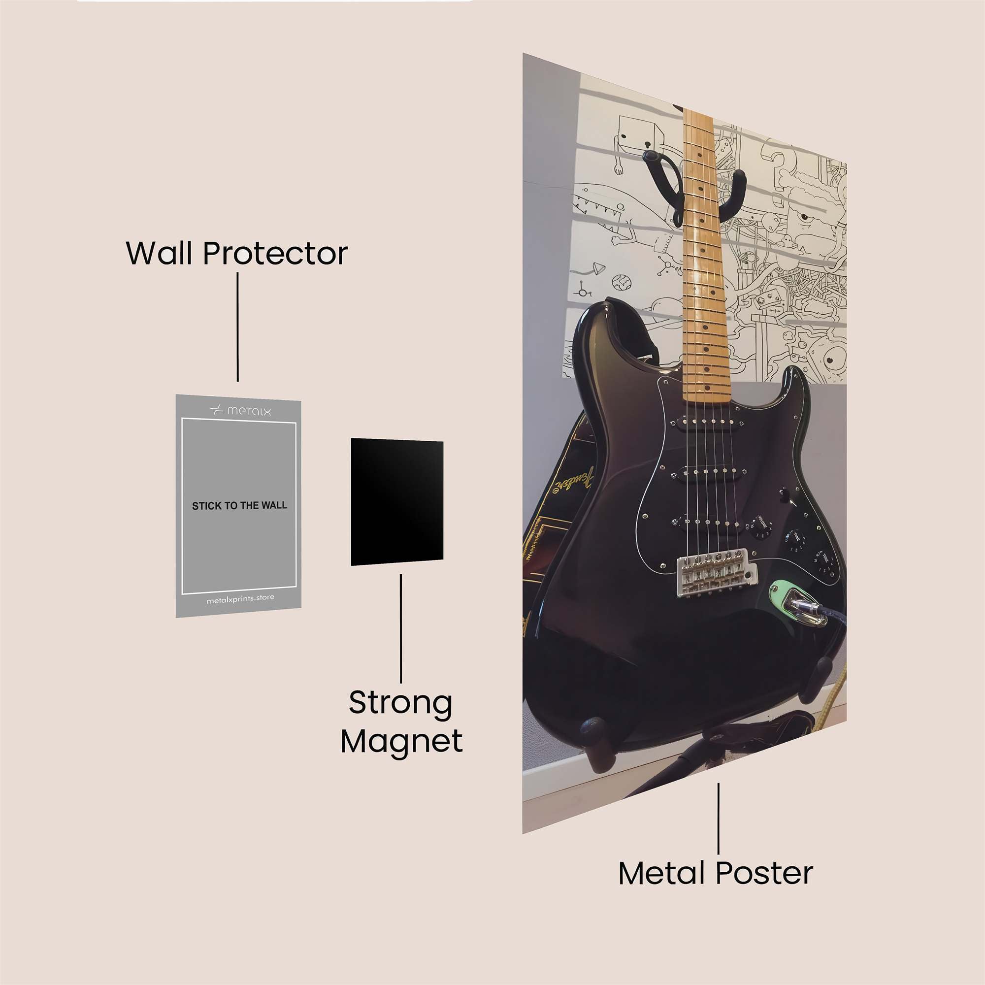 Floral Embrace Safe Wall Magnetic / M