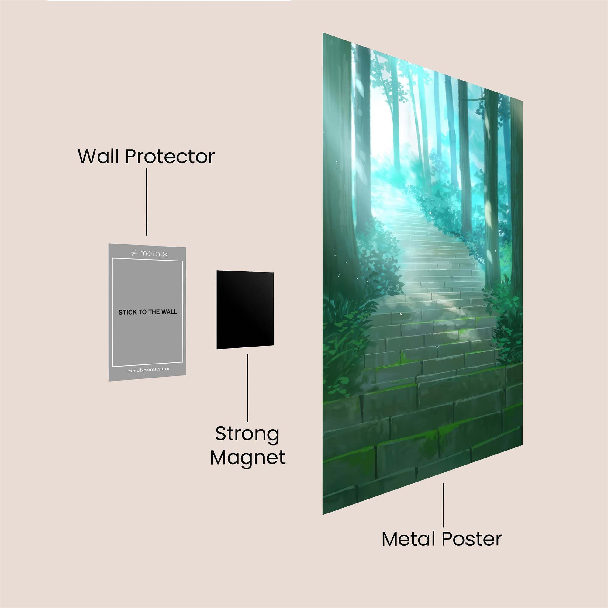 Forest Serenity Safe Wall Magnetic / M
