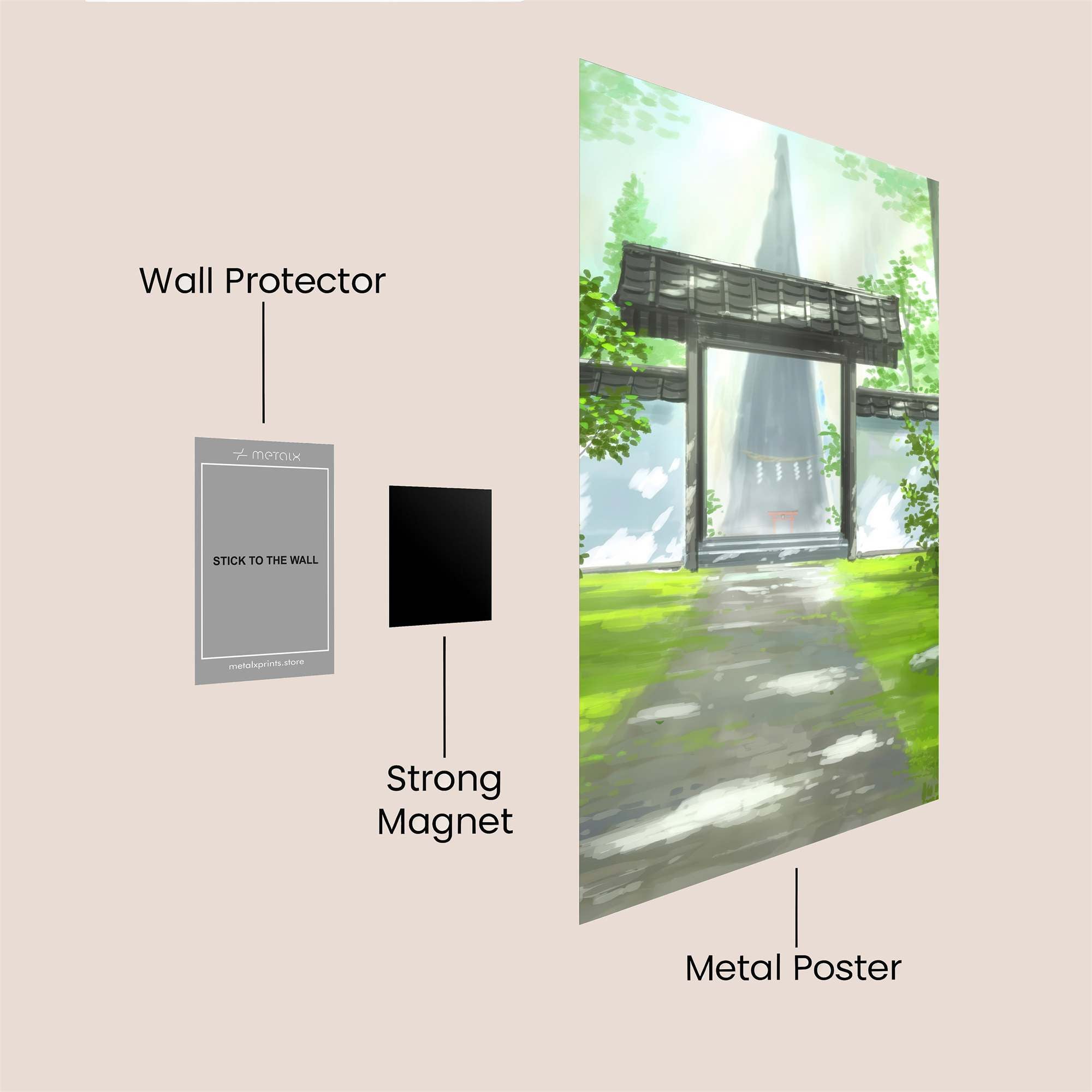Temple Serenity Safe Wall Magnetic / M