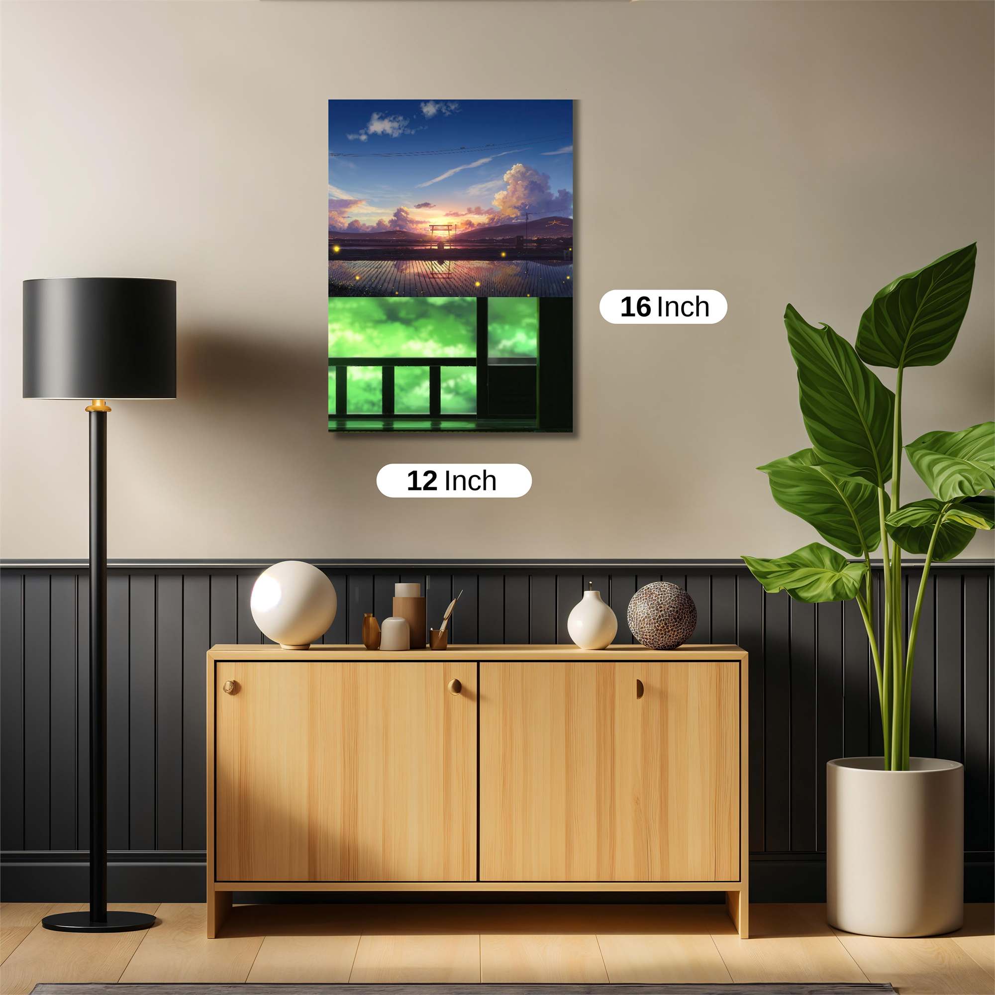 Sunset Serenity Safe Wall Magnetic / M