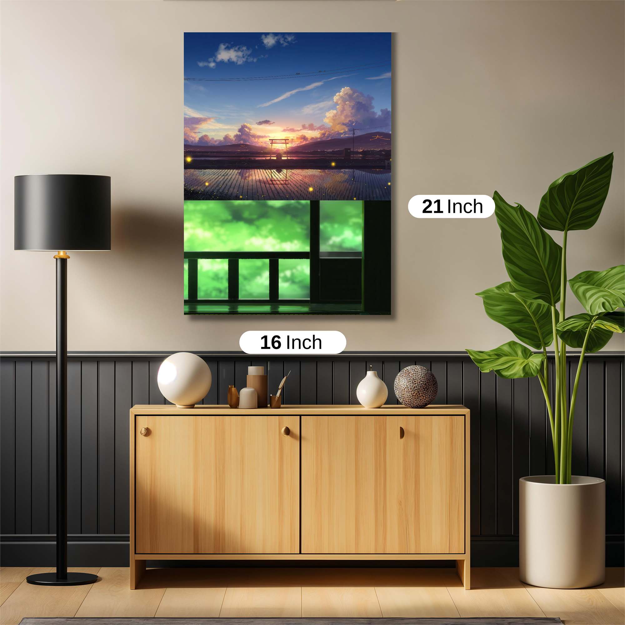 Sunset Serenity Safe Wall Magnetic / M